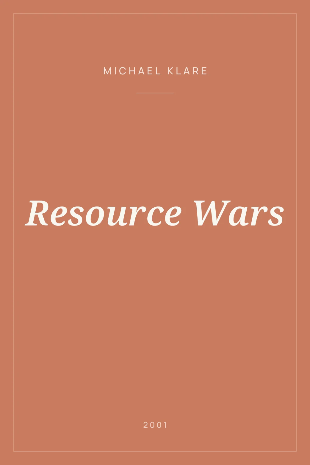 Portada de Resource Wars