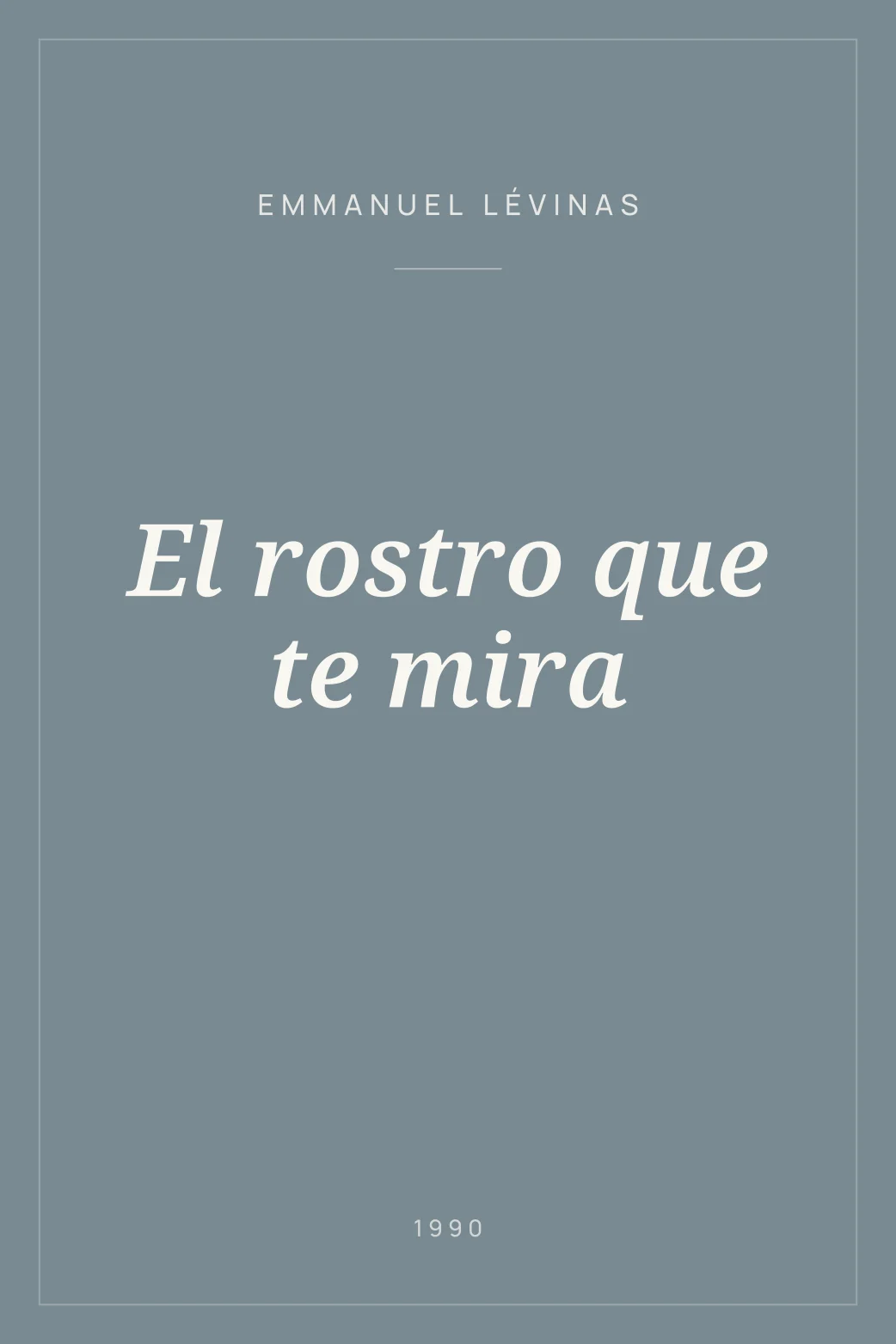 Portada de El rostro que te mira