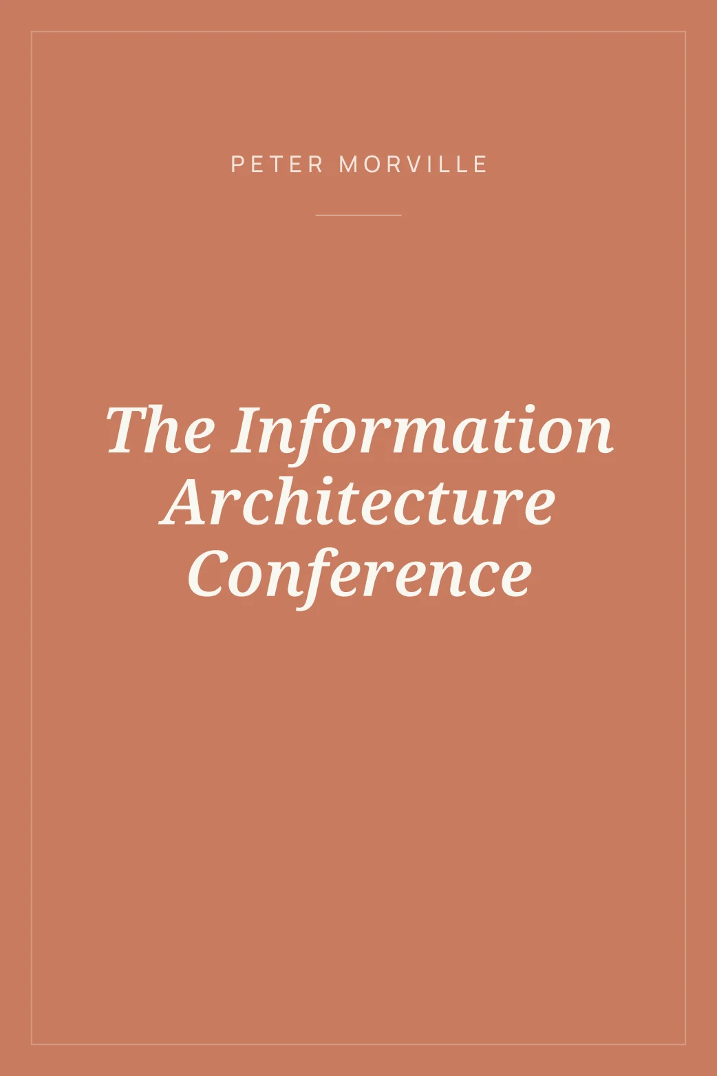 Portada de The Information Architecture Conference