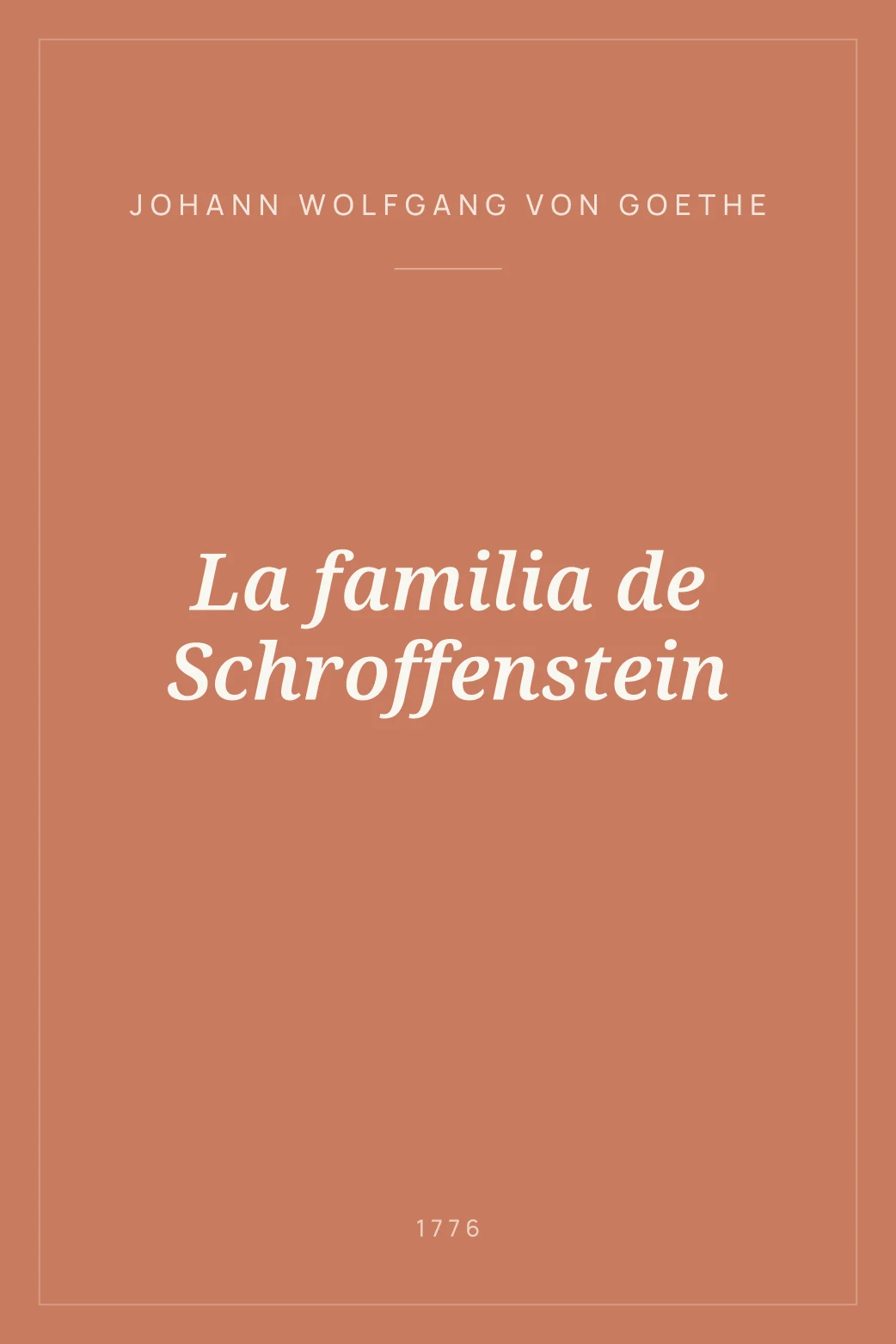 Portada de La familia de Schroffenstein