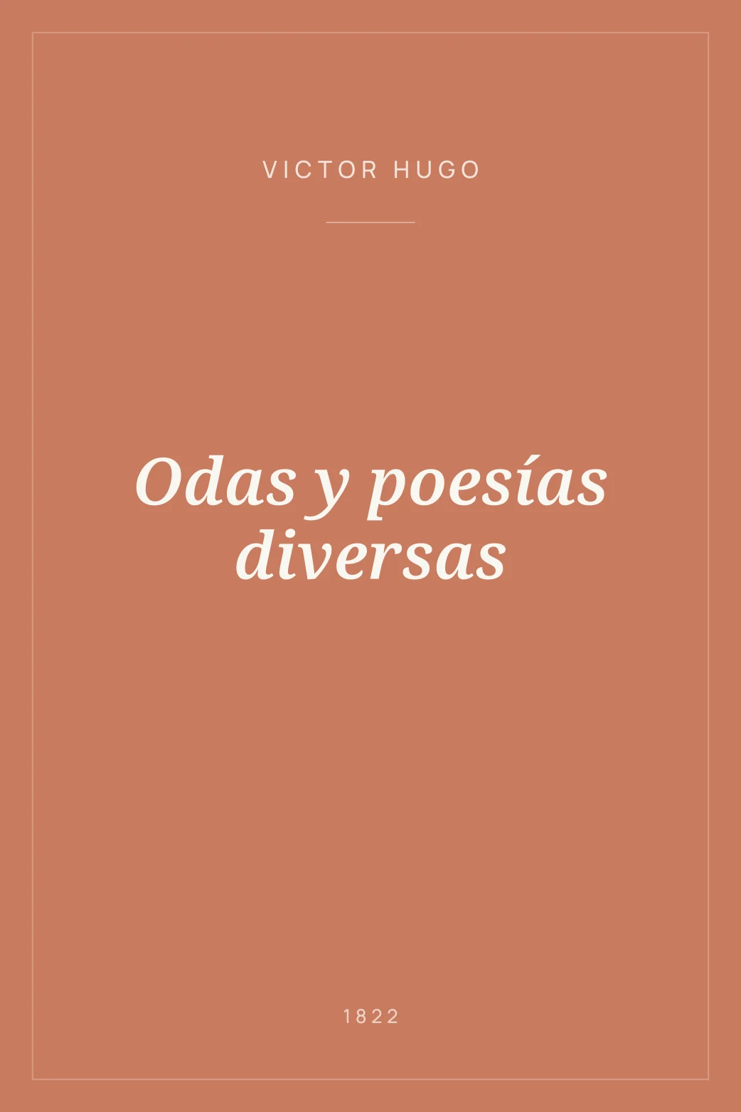 Portada de Odas y poesías diversas