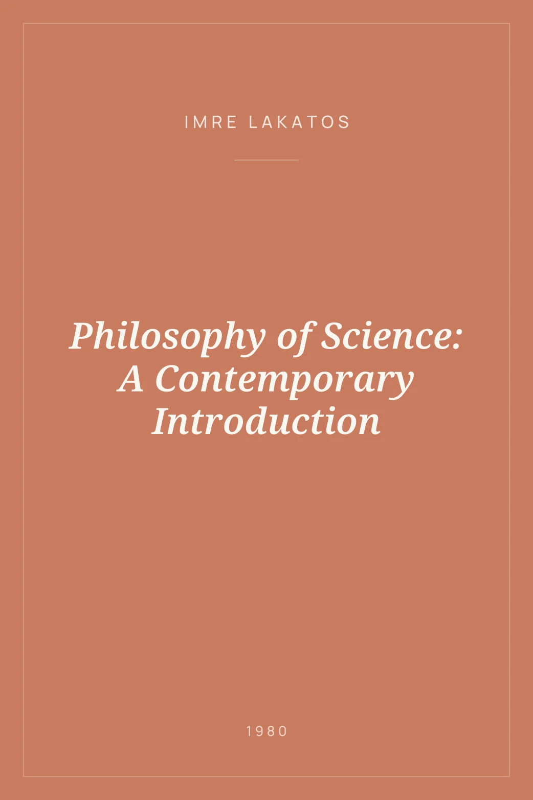 Portada de Philosophy of Science: A Contemporary Introduction