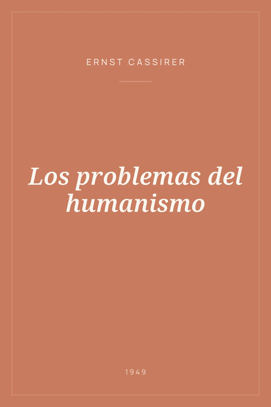 Portada de Los problemas del humanismo