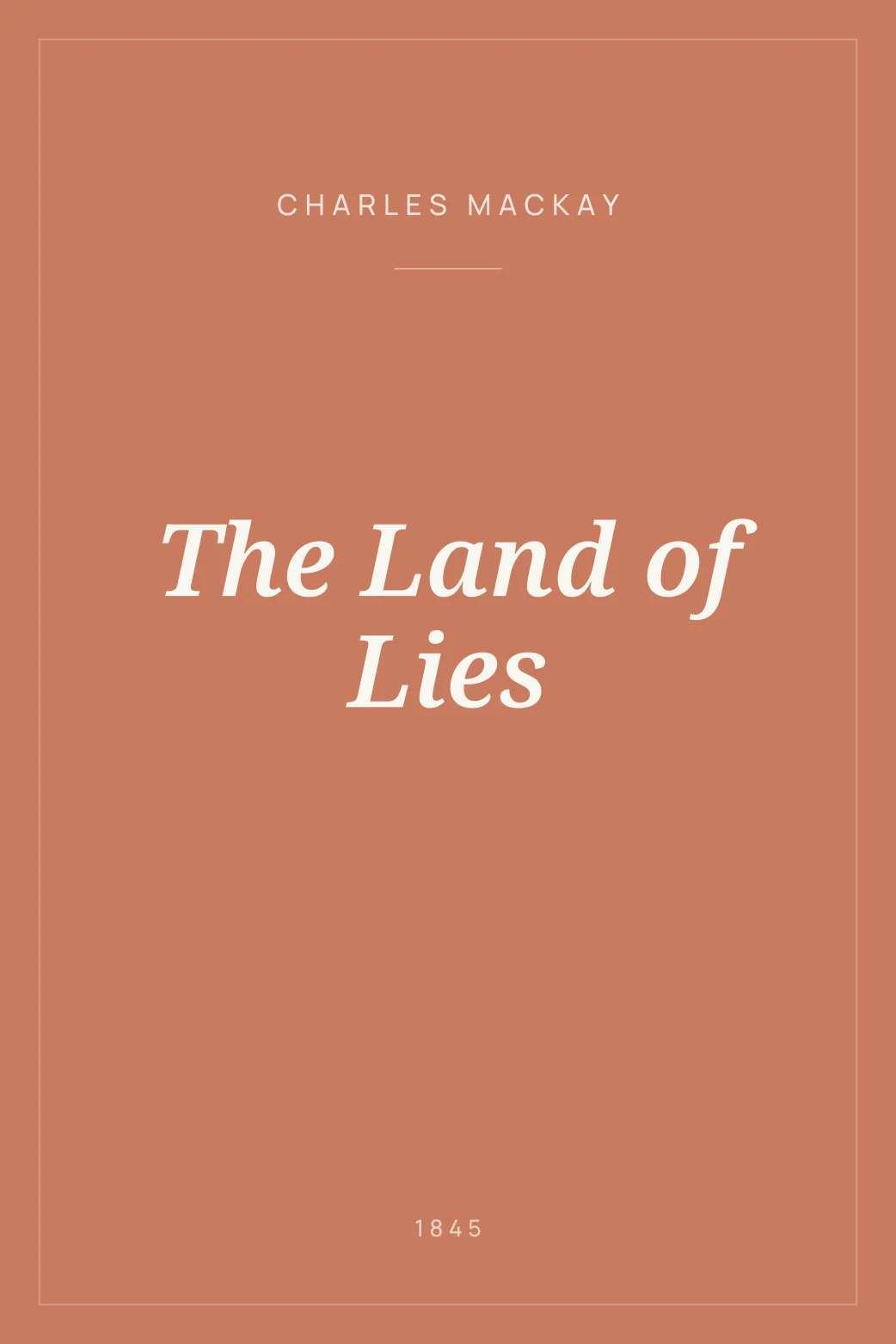 Portada de The Land of Lies