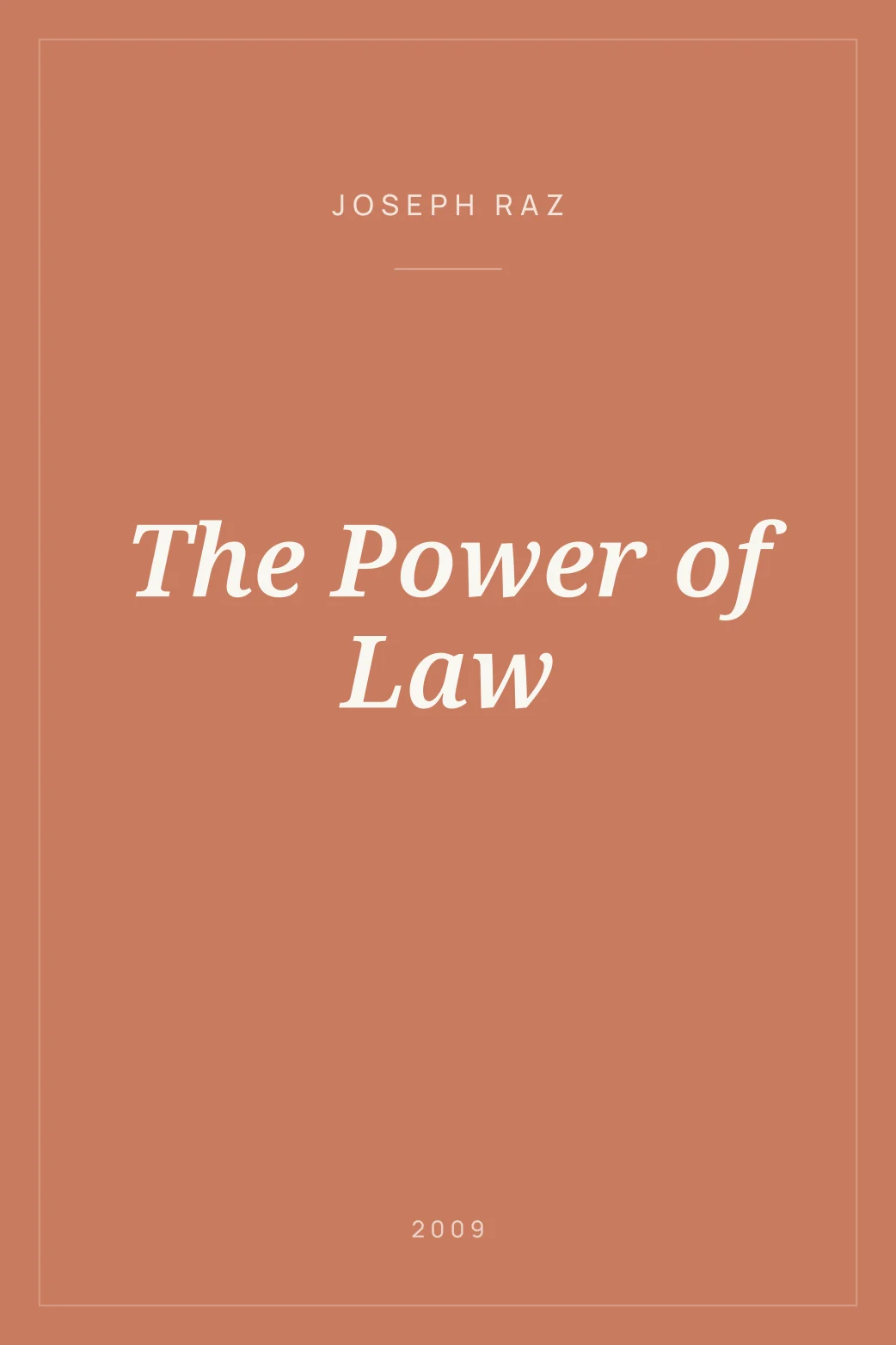 Portada de The Power of Law