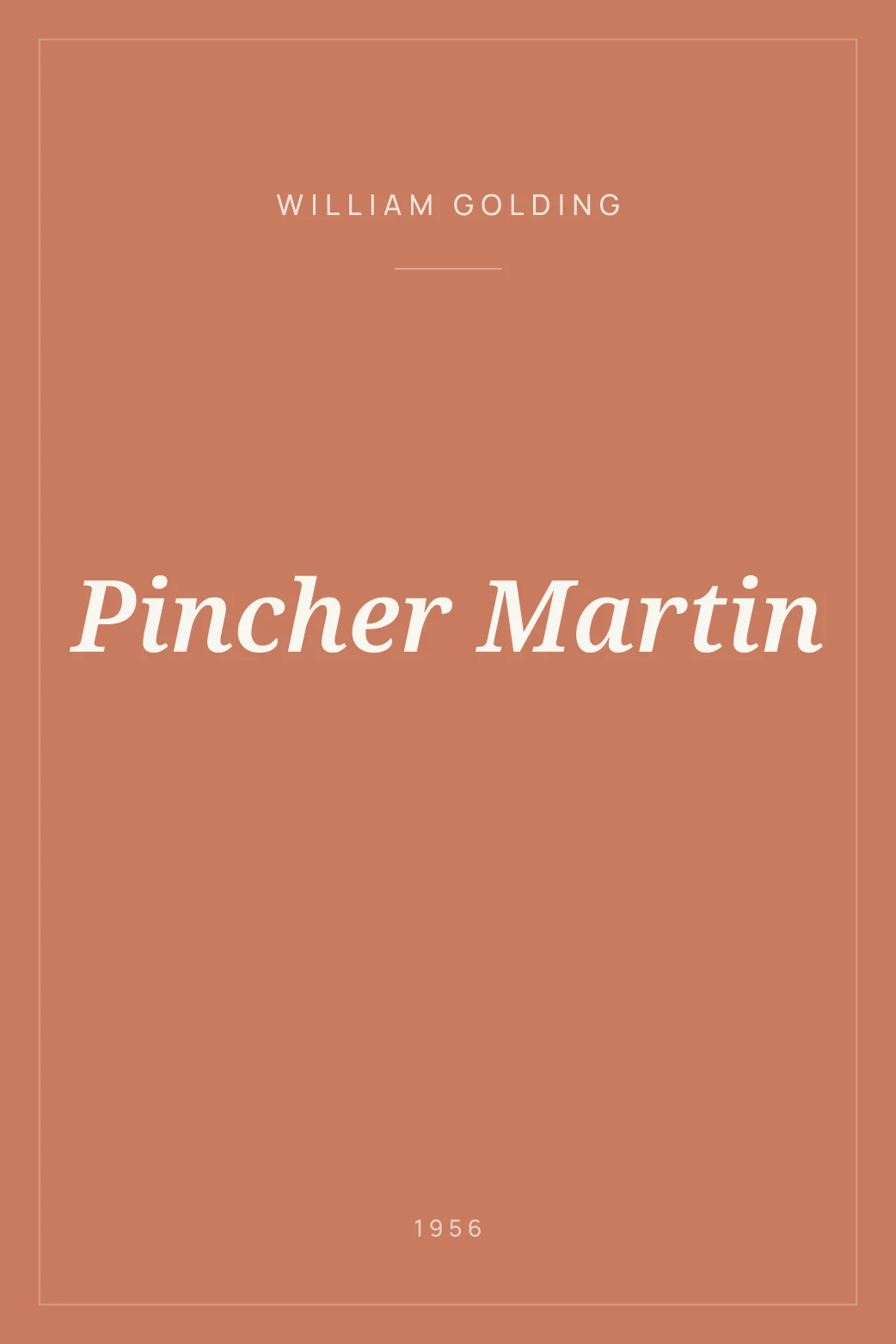 Portada de Pincher Martin