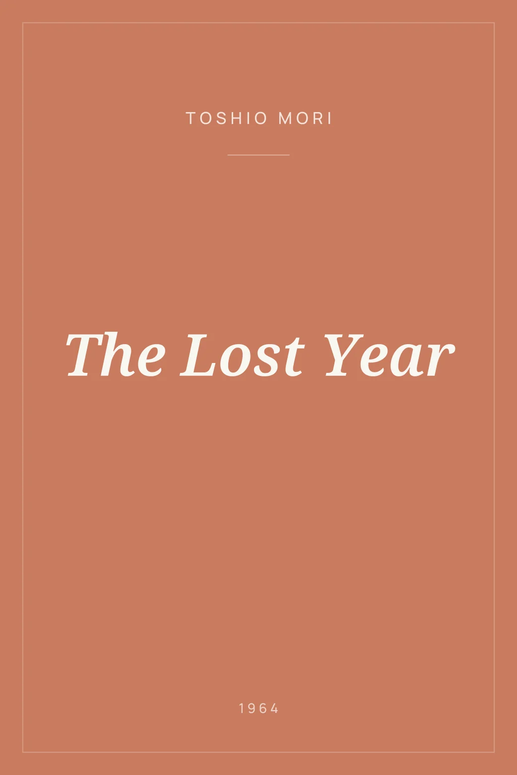 Portada de The Lost Year