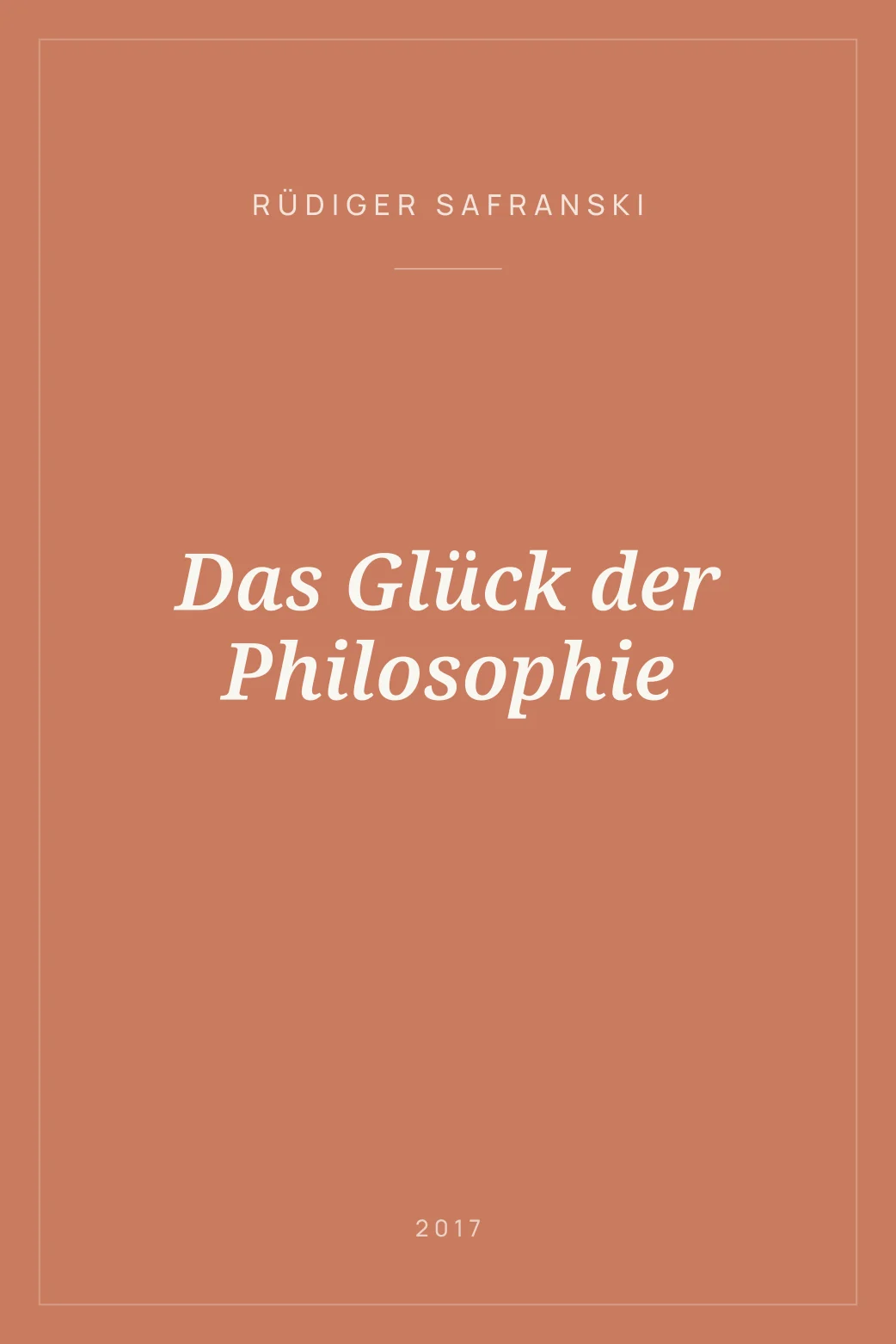 Portada de Das Glück der Philosophie