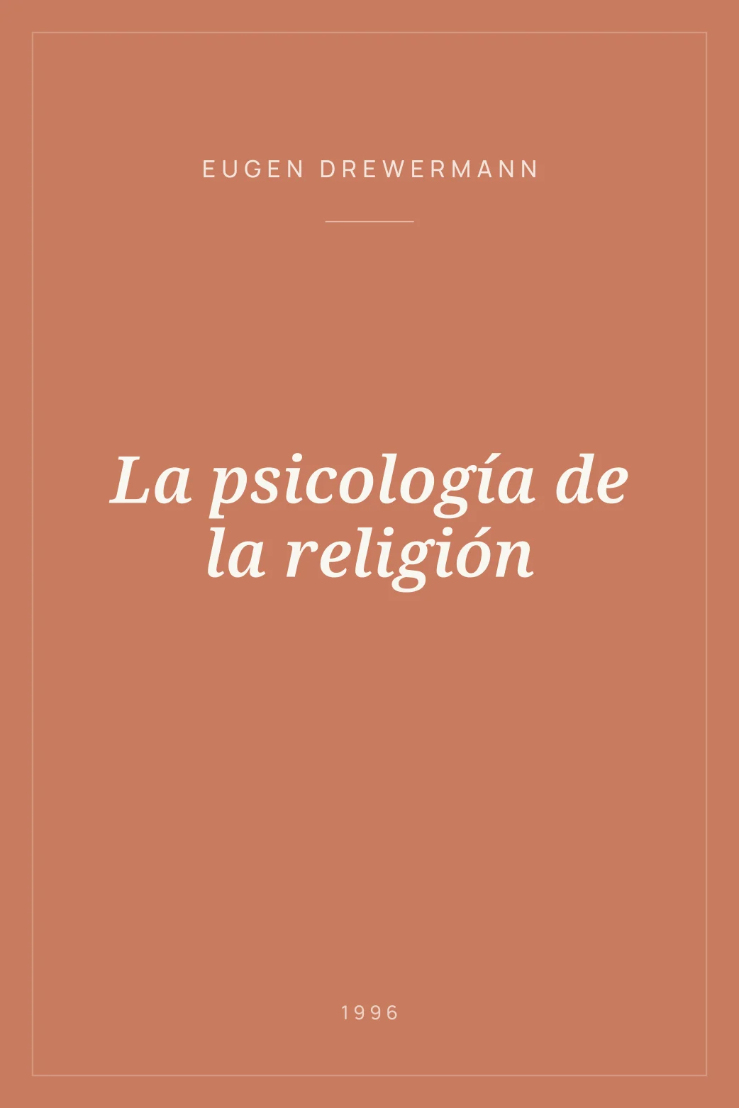 Portada de La psicología de la religión