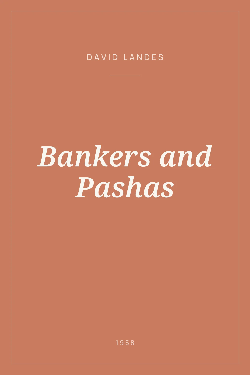 Portada de Bankers and Pashas