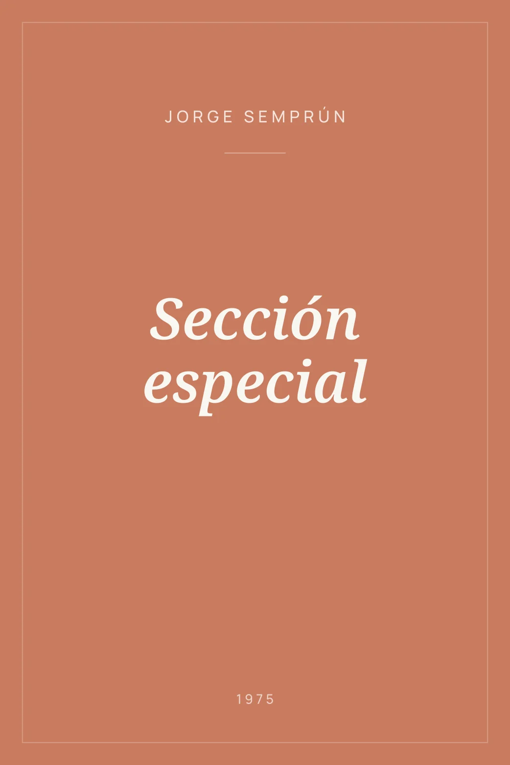 Portada de Sección especial