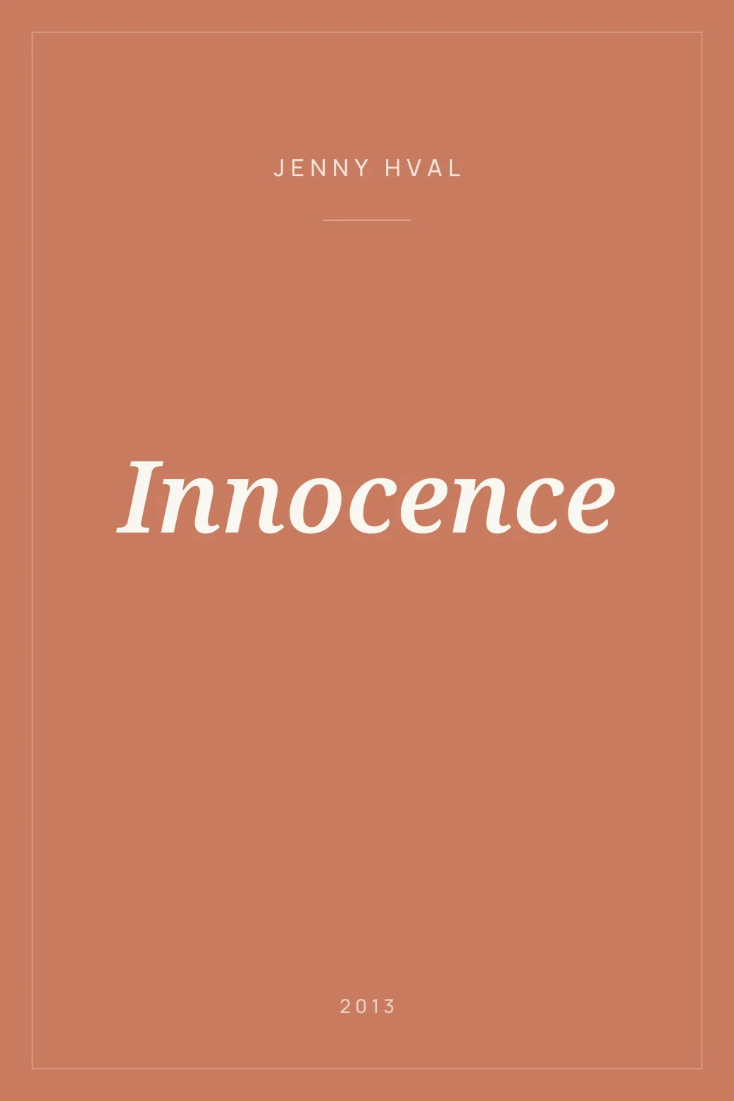 Portada de Innocence