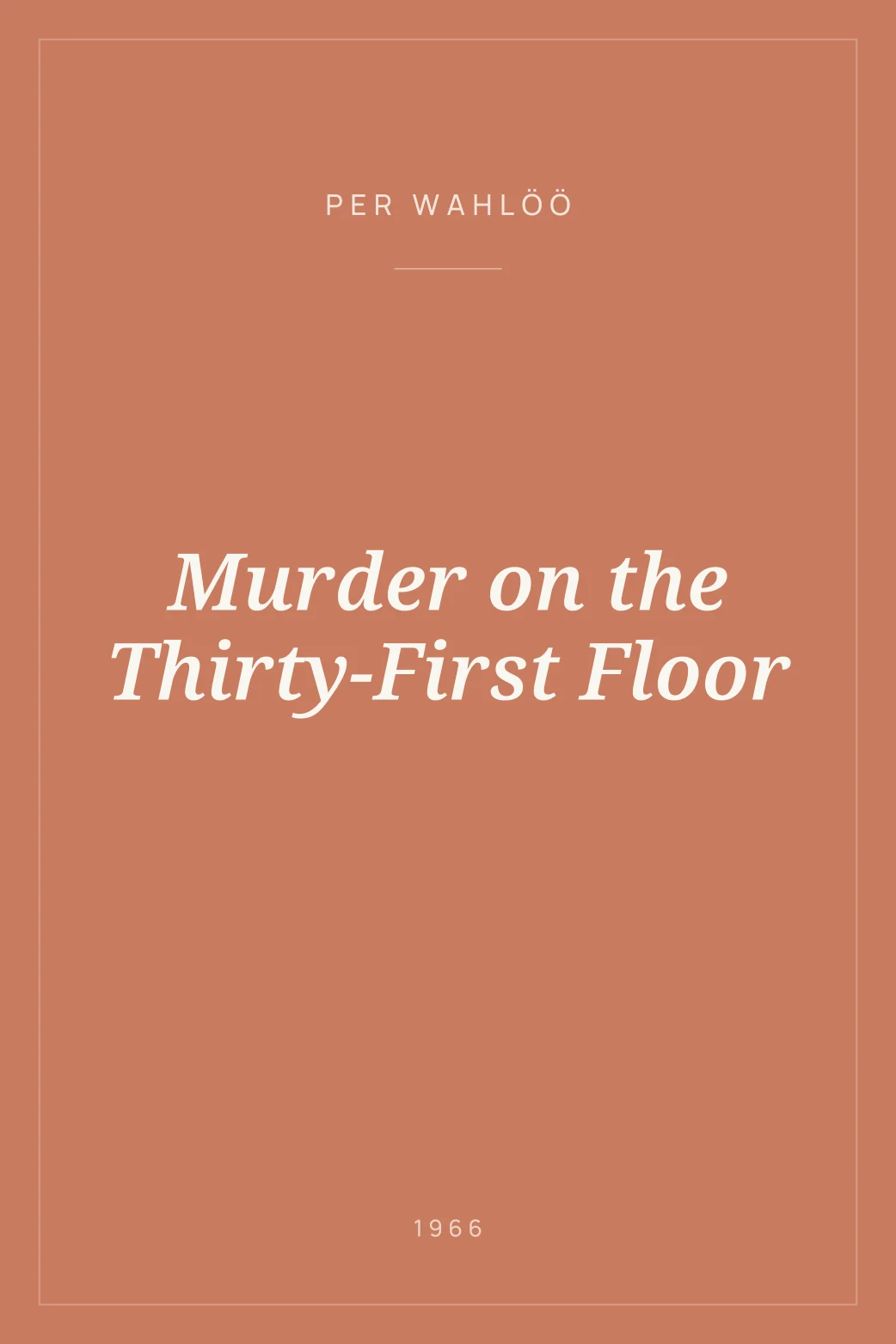 Portada de Murder on the Thirty-First Floor