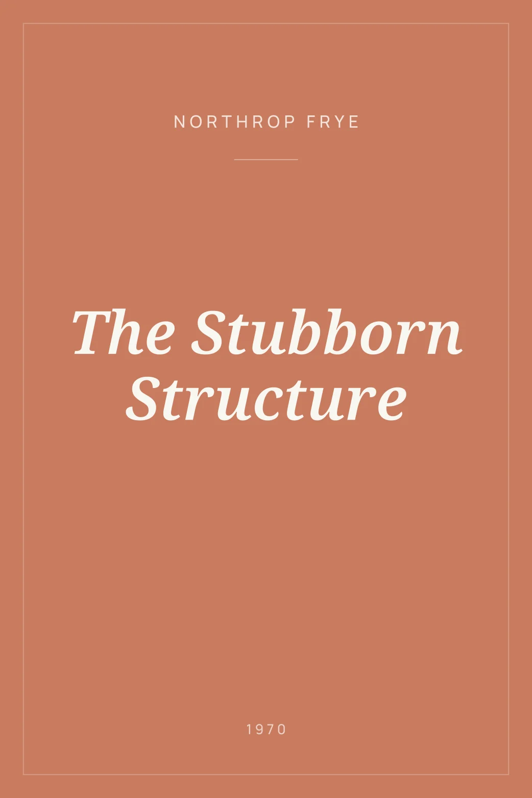 Portada de The Stubborn Structure