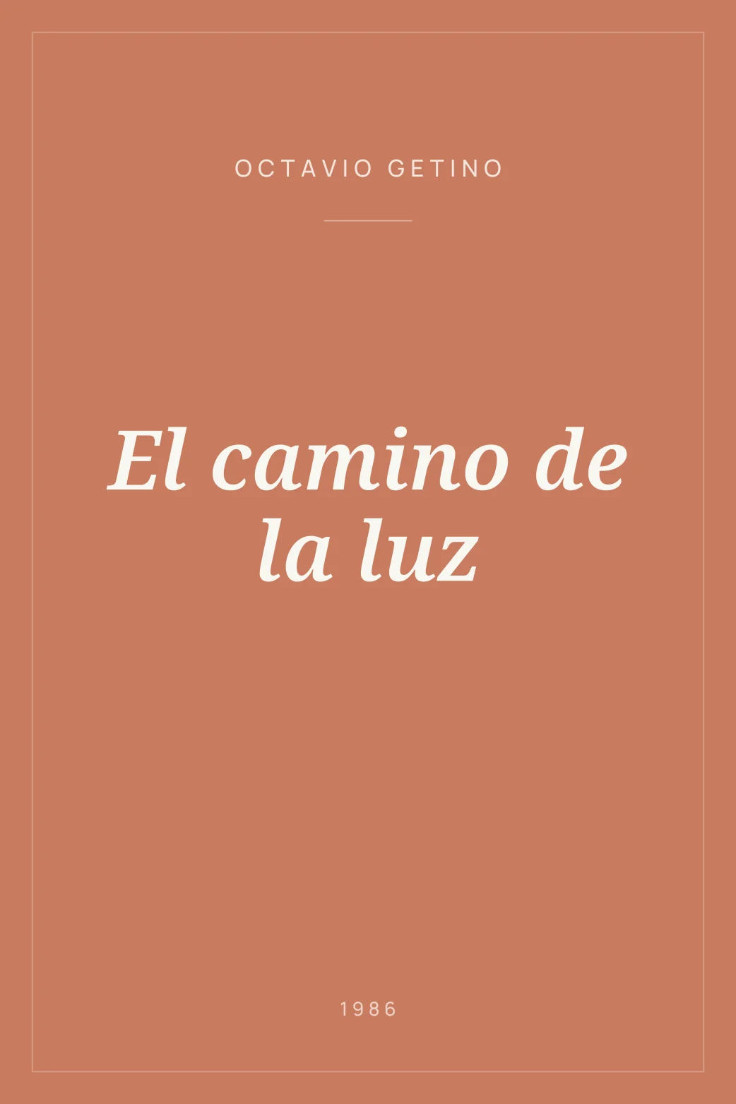 Portada de El camino de la luz