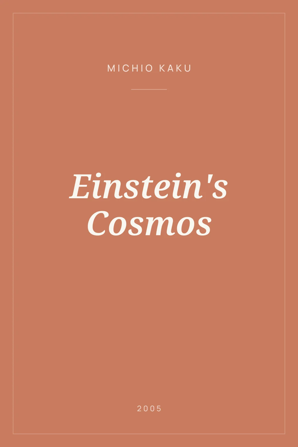 Portada de Einstein's Cosmos