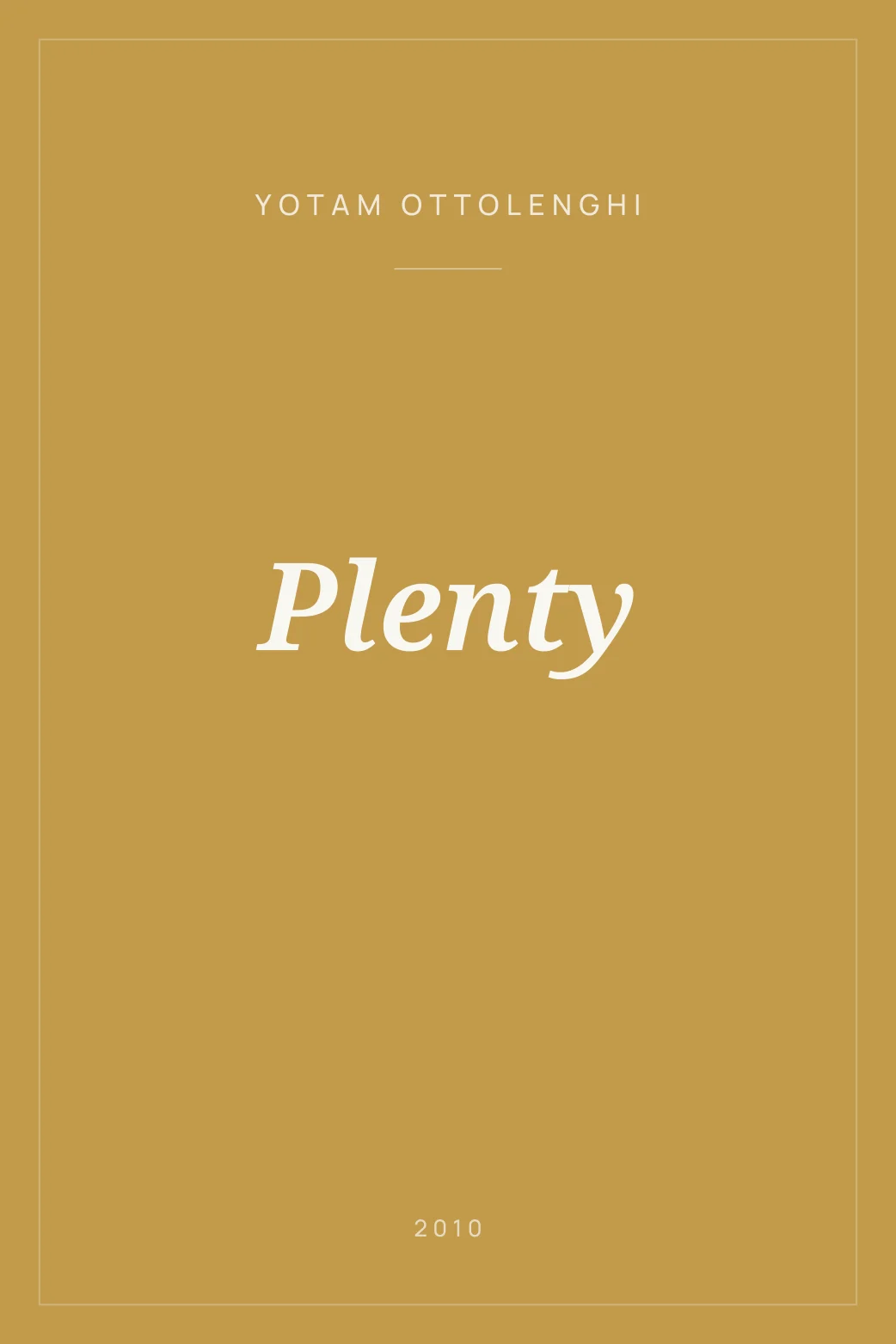 Portada de Plenty