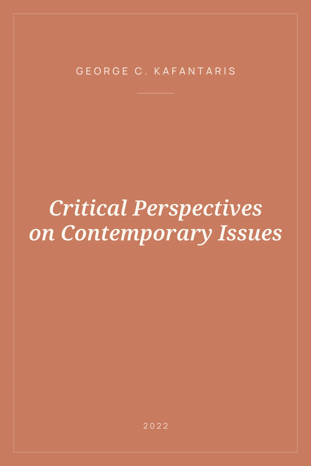 Portada de Critical Perspectives on Contemporary Issues