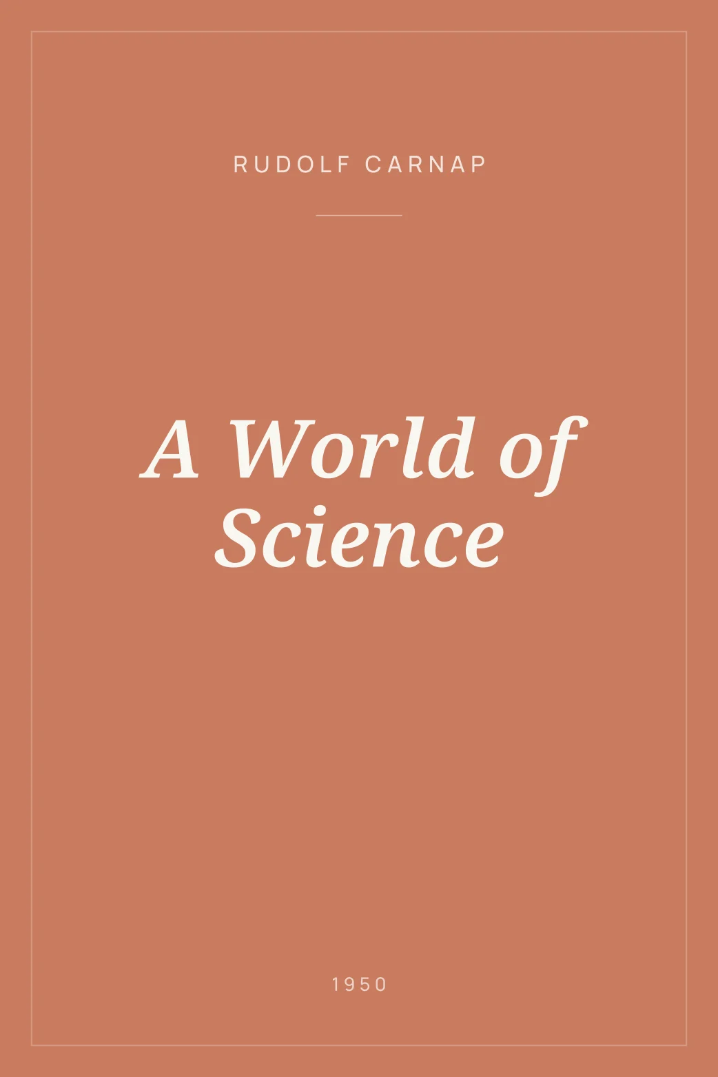 Portada de A World of Science