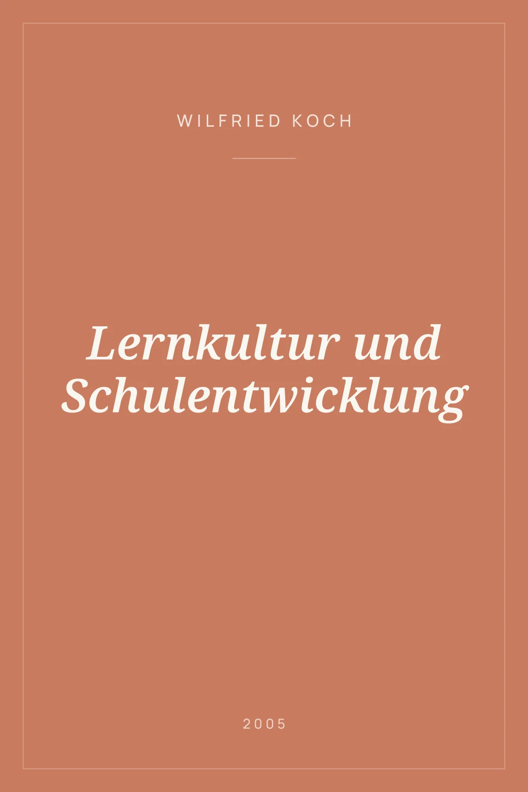 Portada de Lernkultur und Schulentwicklung