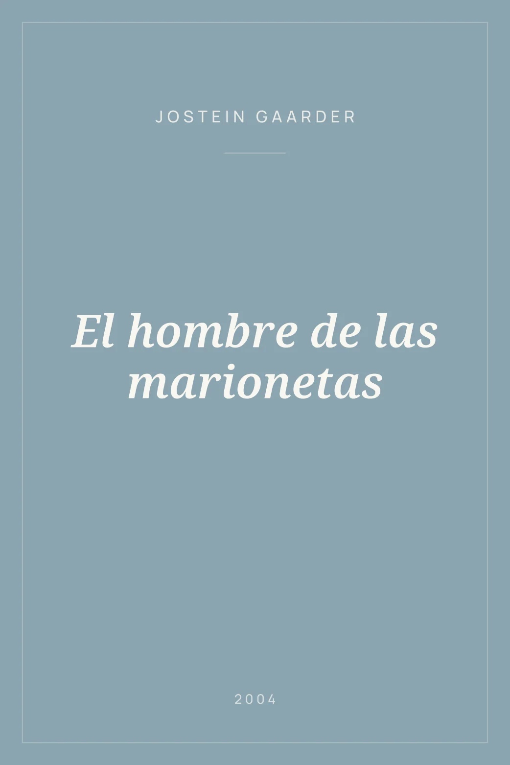 Portada de El hombre de las marionetas