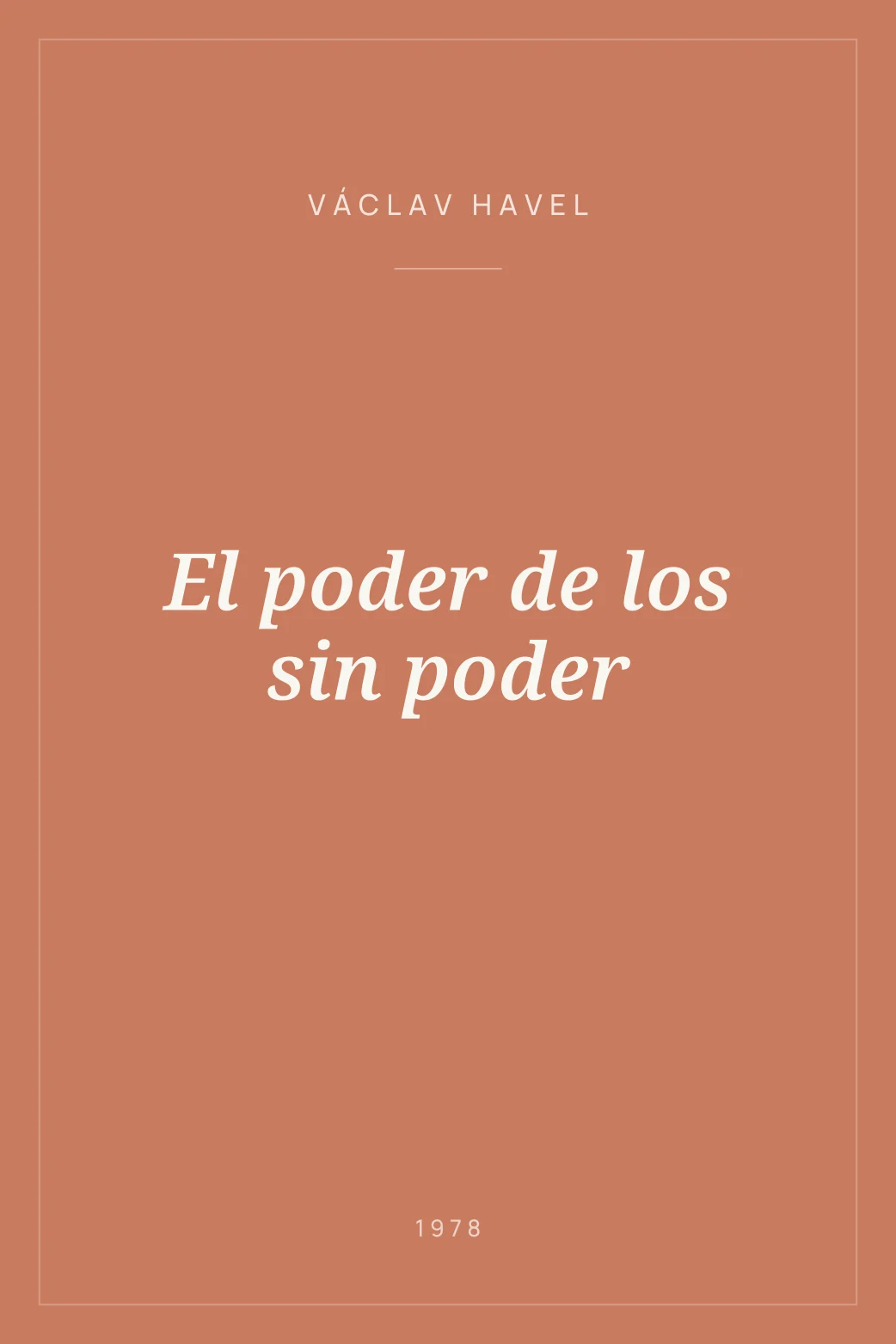 Portada de El poder de los sin poder