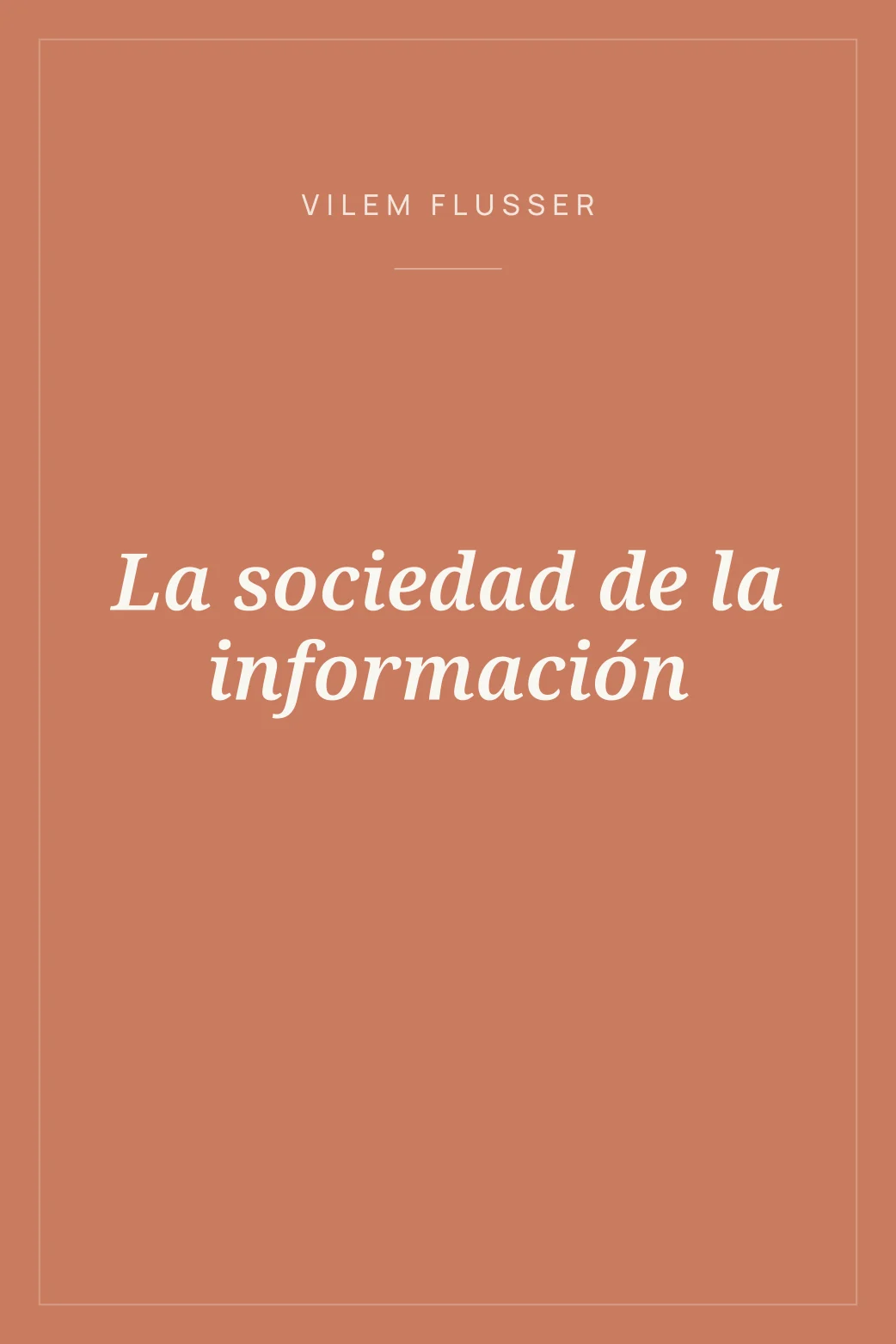 Portada de La sociedad de la información