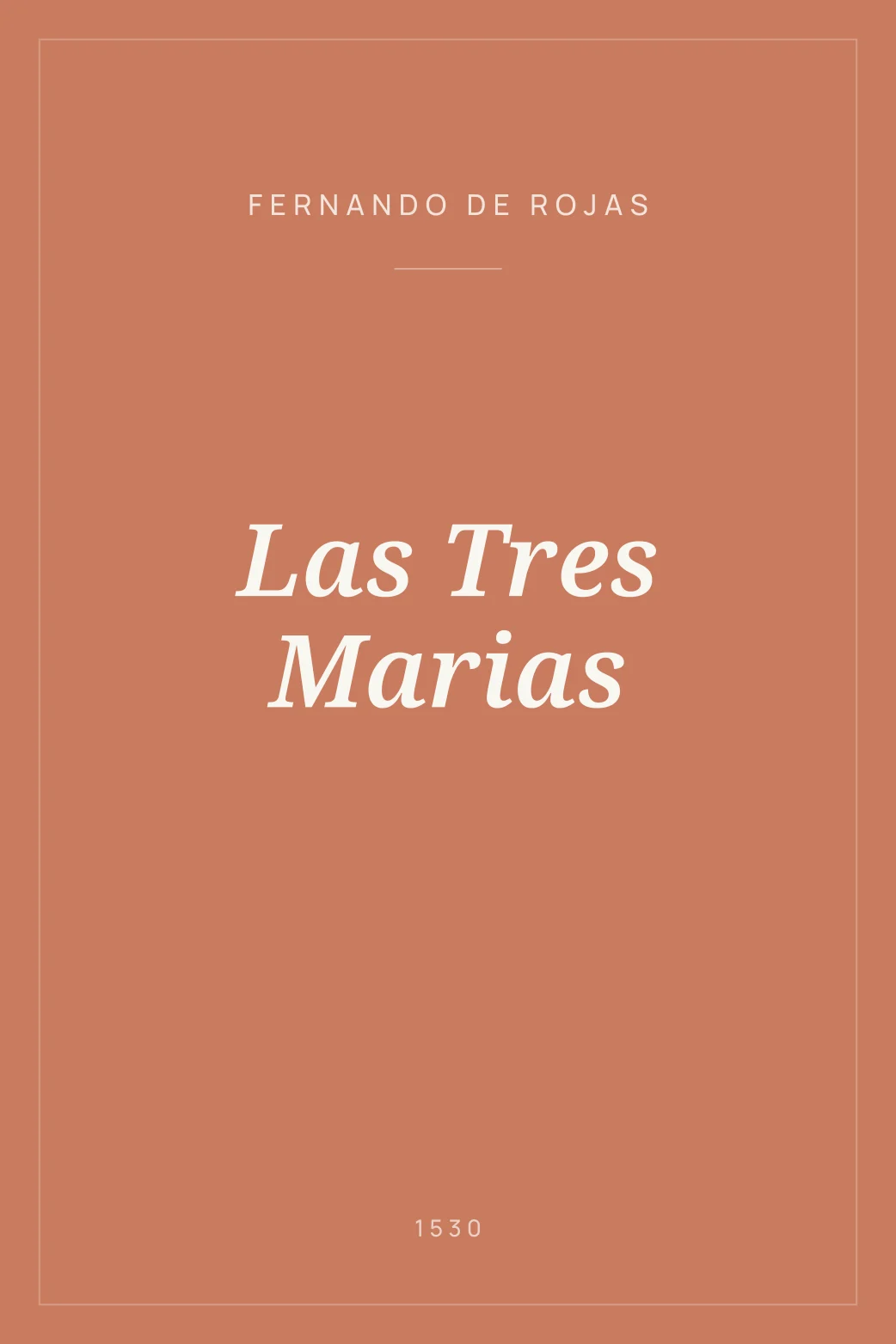 Portada de Las Tres Marias