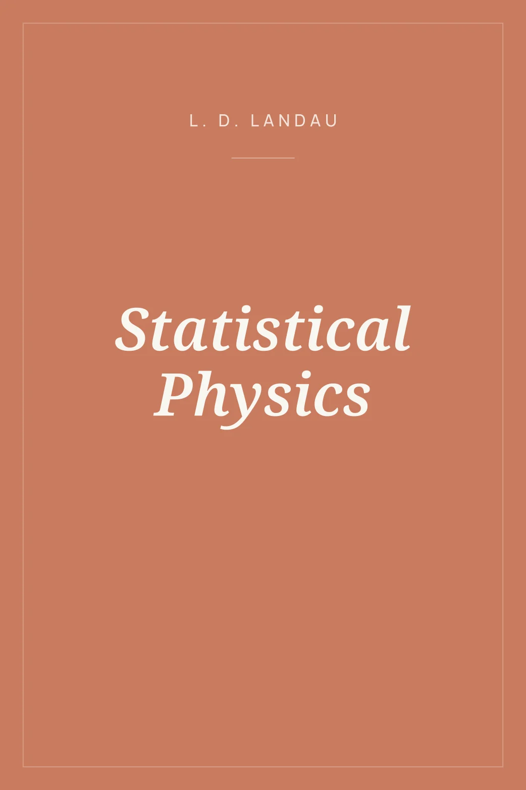 Portada de Statistical Physics