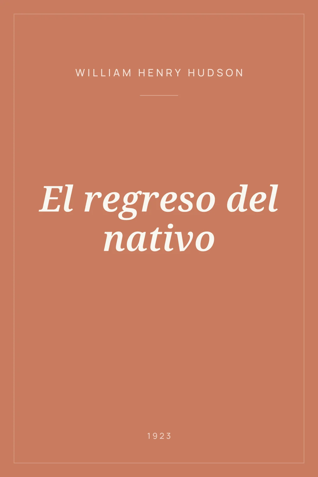 Portada de El regreso del nativo