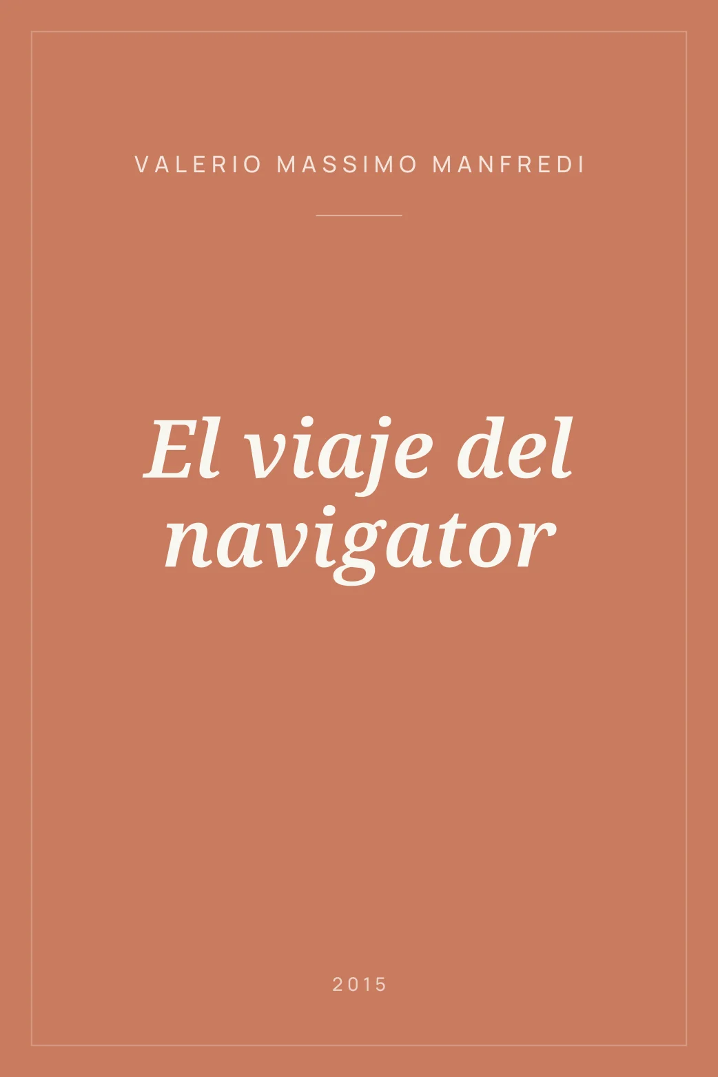 Portada de El viaje del navigator