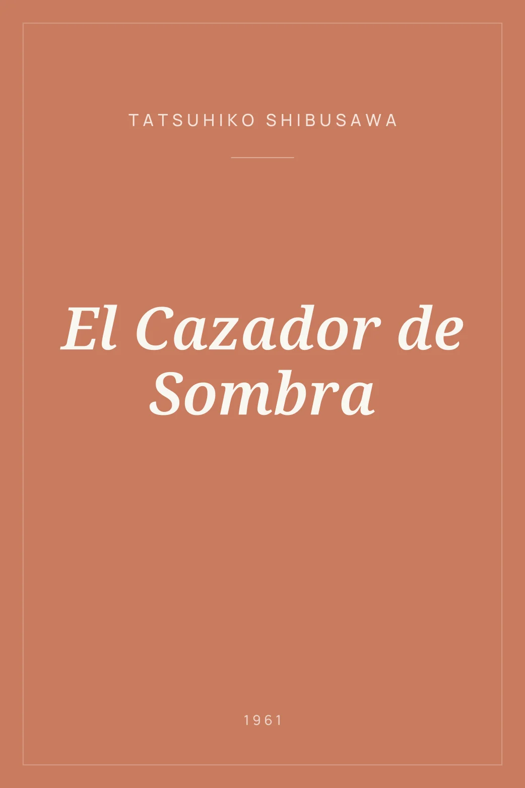 Portada de El Cazador de Sombra