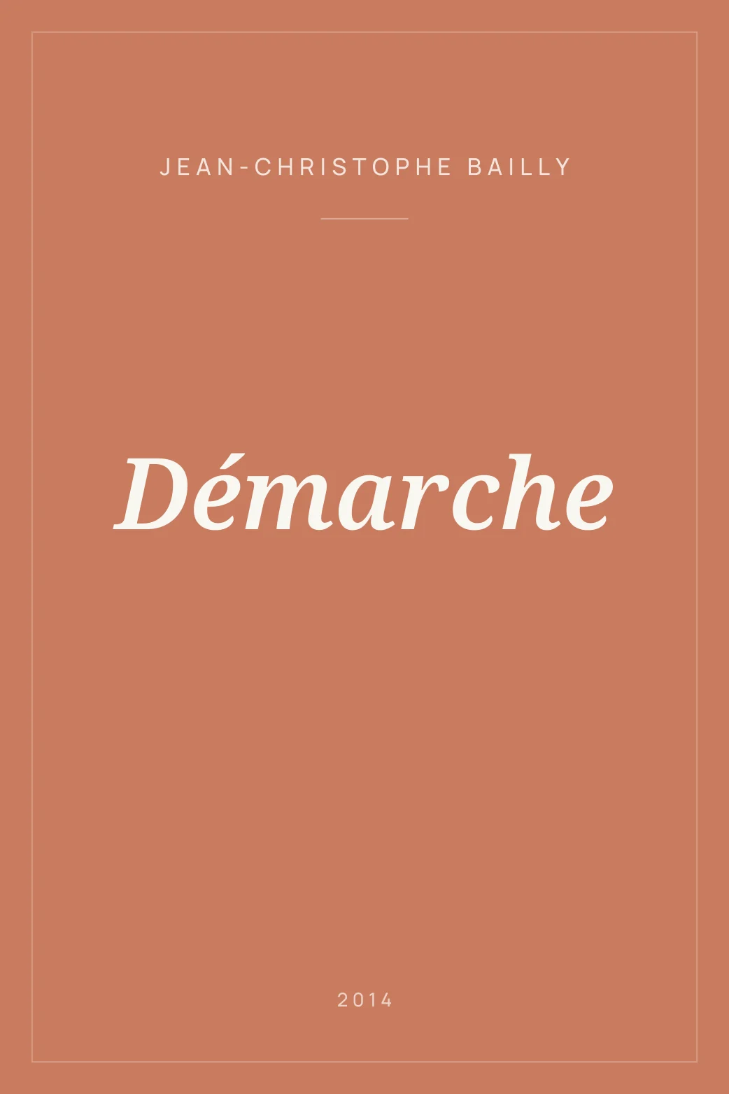 Portada de Démarche