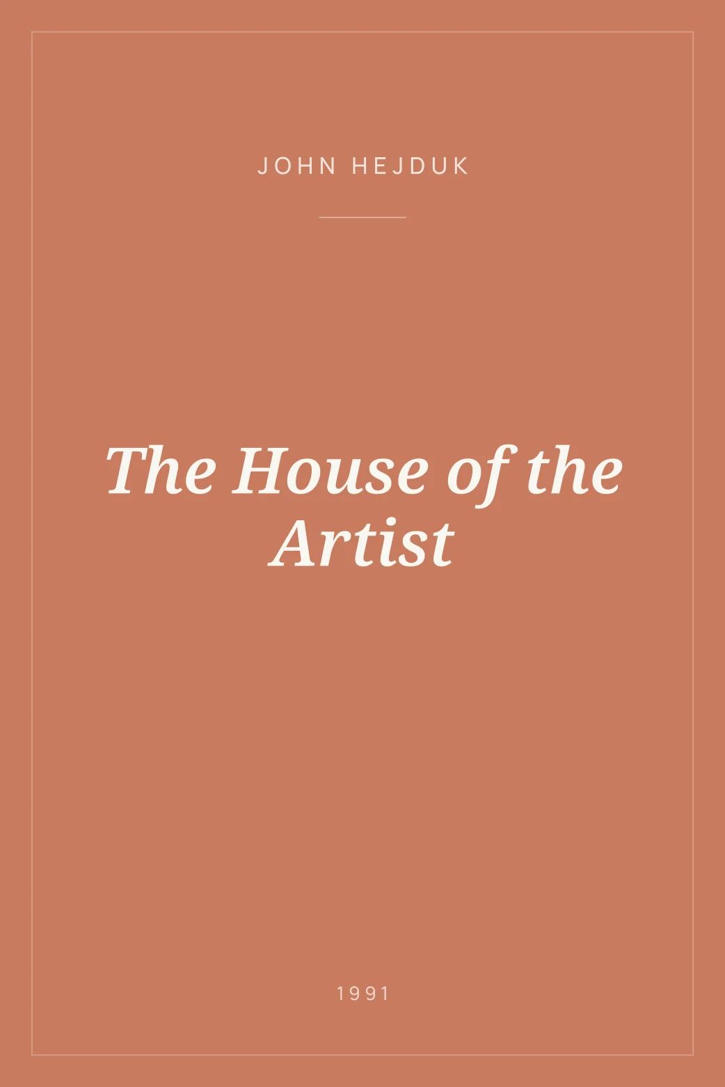 Portada de The House of the Artist