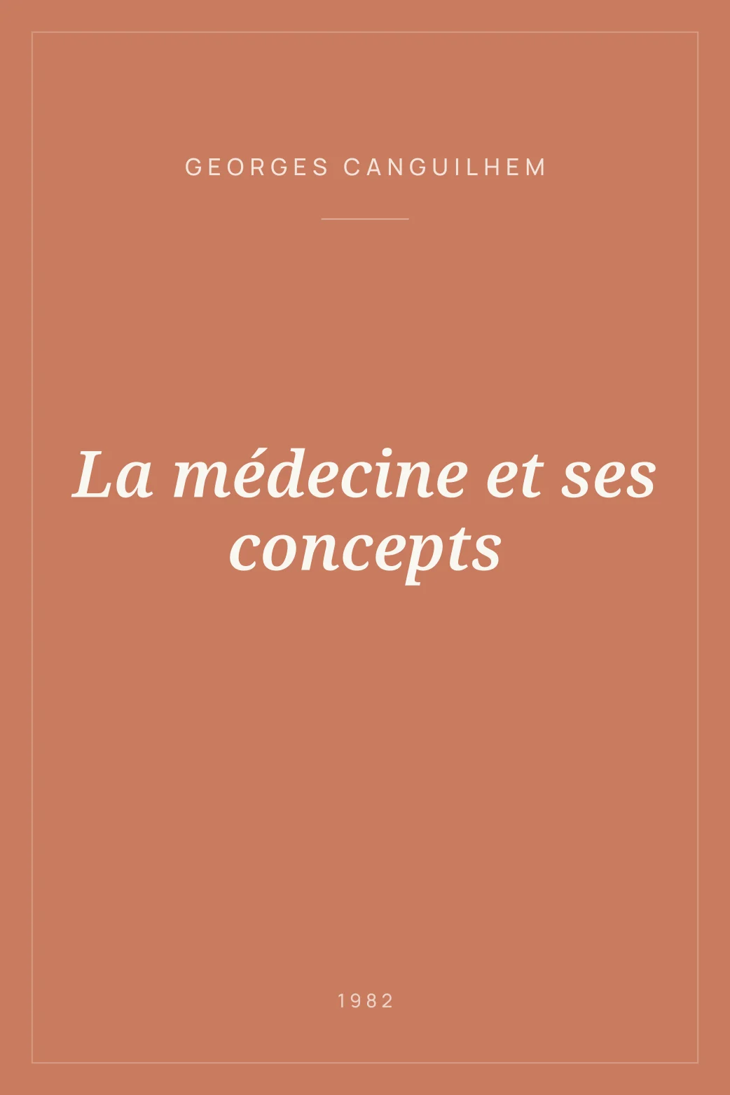 Portada de La médecine et ses concepts