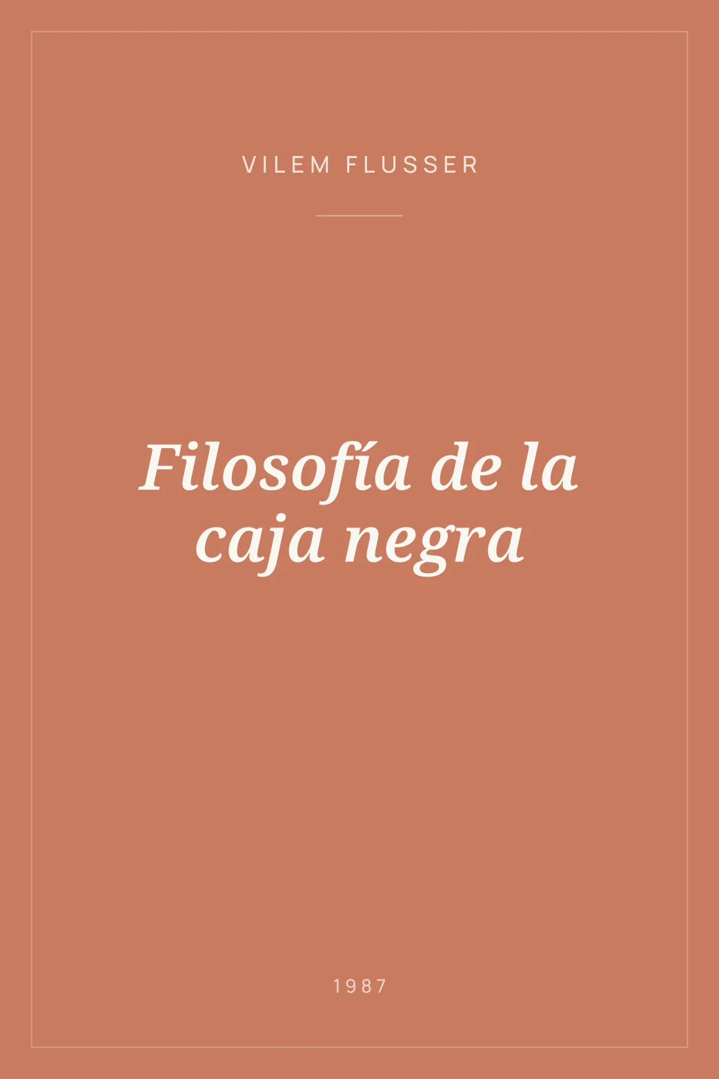 Portada de Filosofía de la caja negra