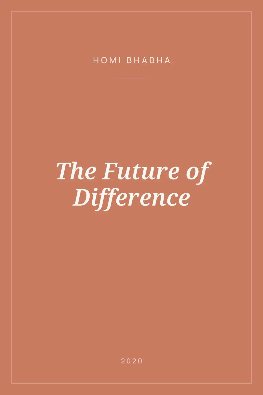 Portada de The Future of Difference