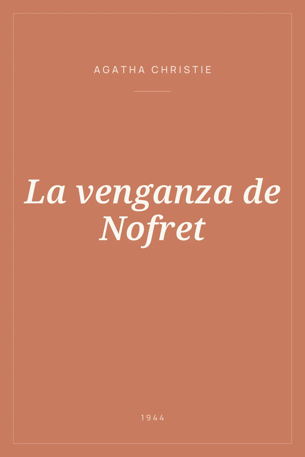 Portada de La venganza de Nofret