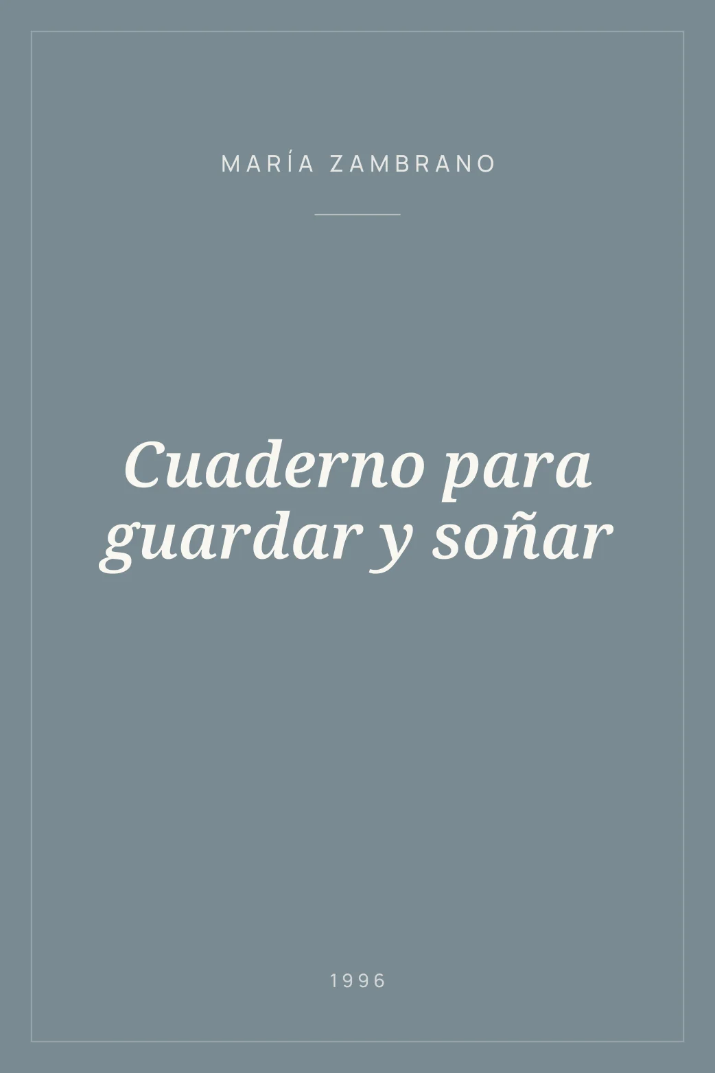 Portada de Cuaderno para guardar y soñar