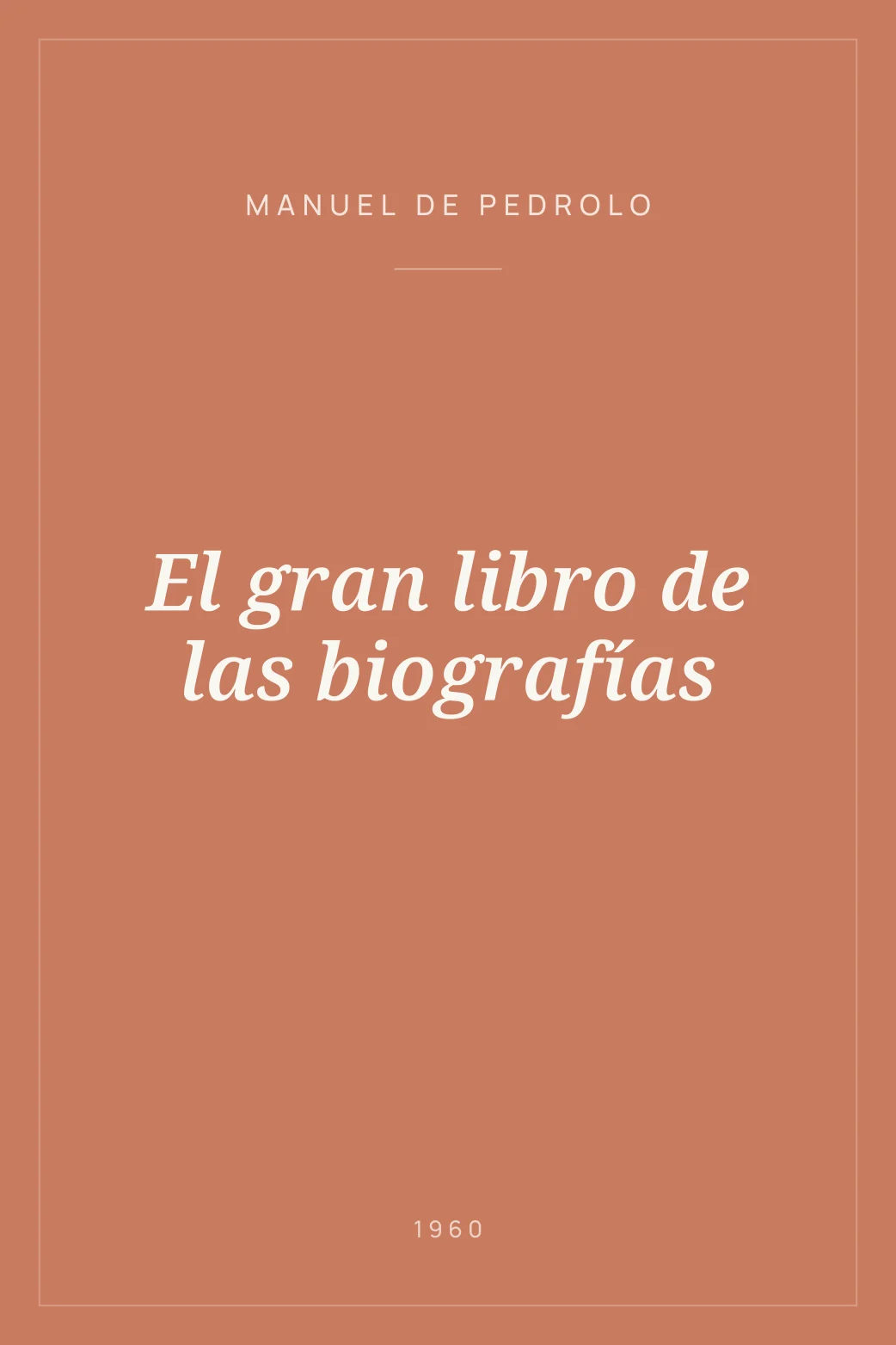 Portada de El gran libro de las biografías