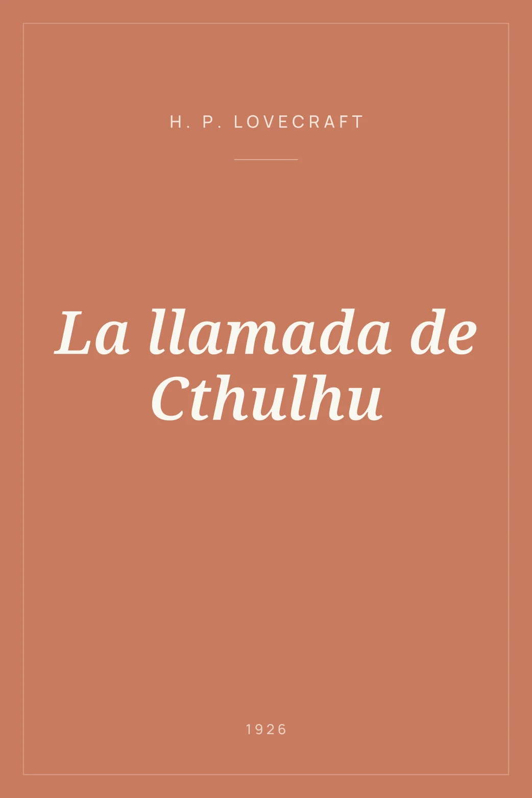 Portada de La llamada de Cthulhu