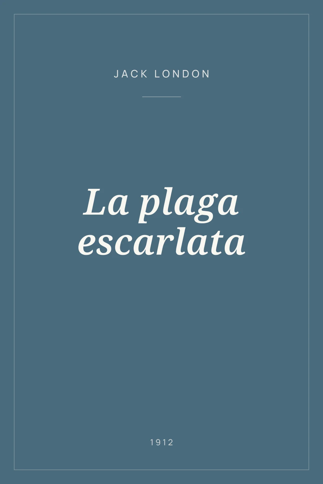 Portada de La plaga escarlata