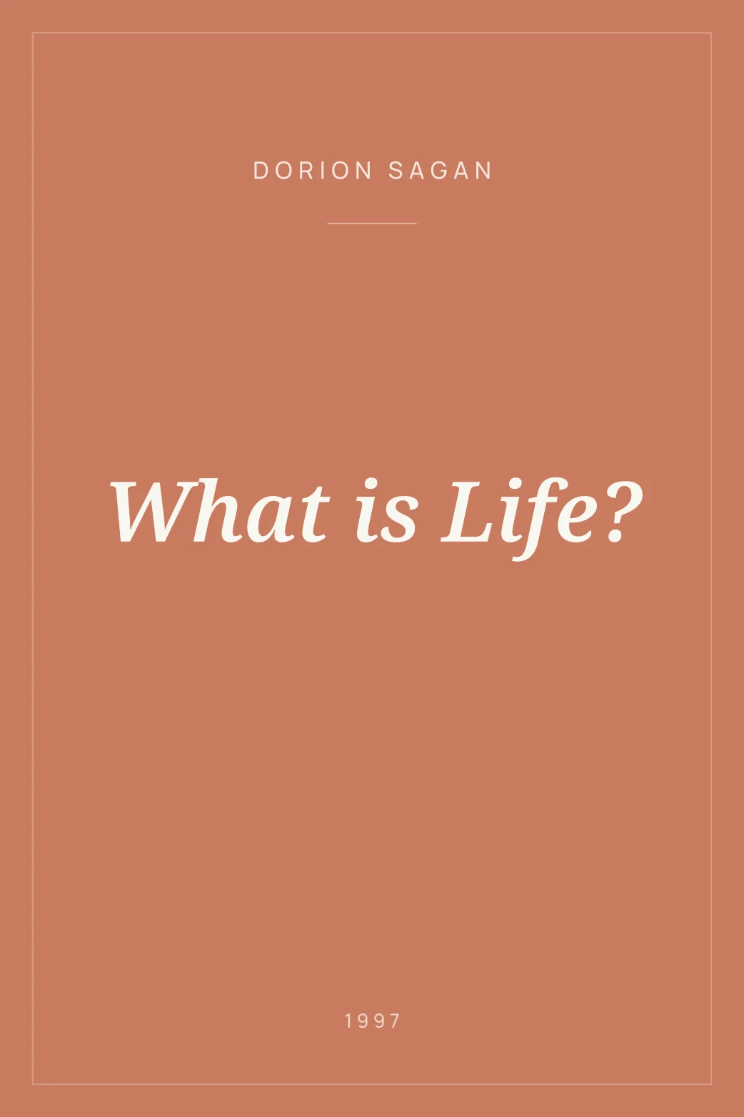 Portada de What is Life?