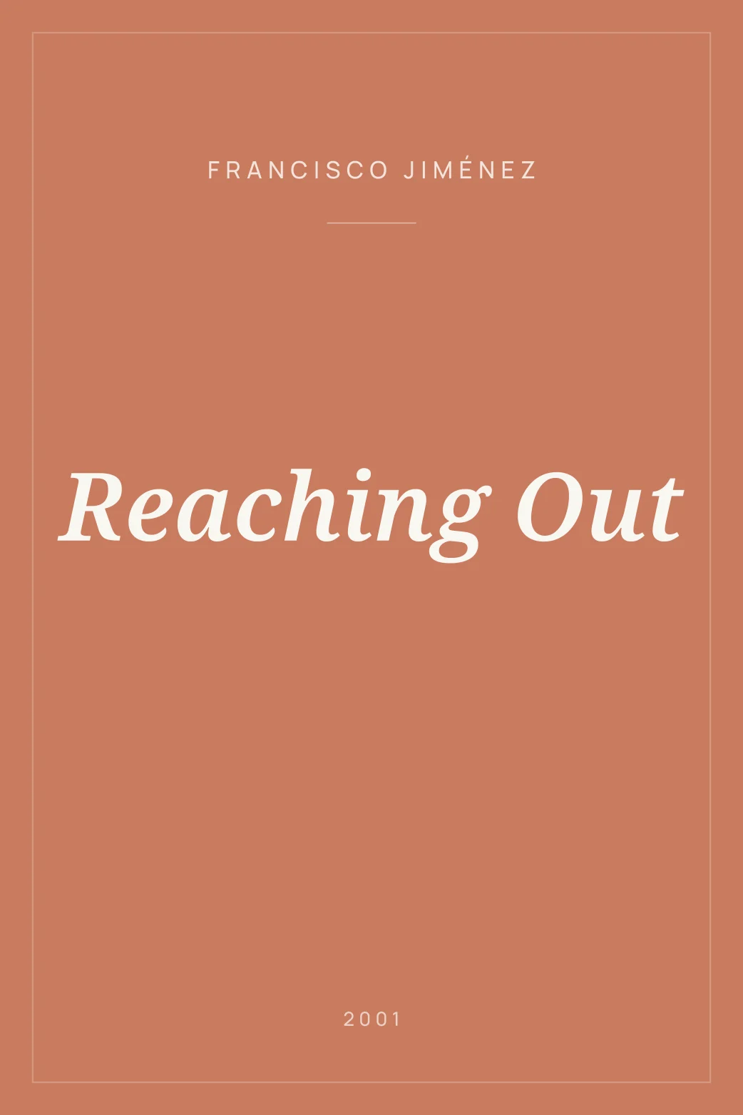 Portada de Reaching Out
