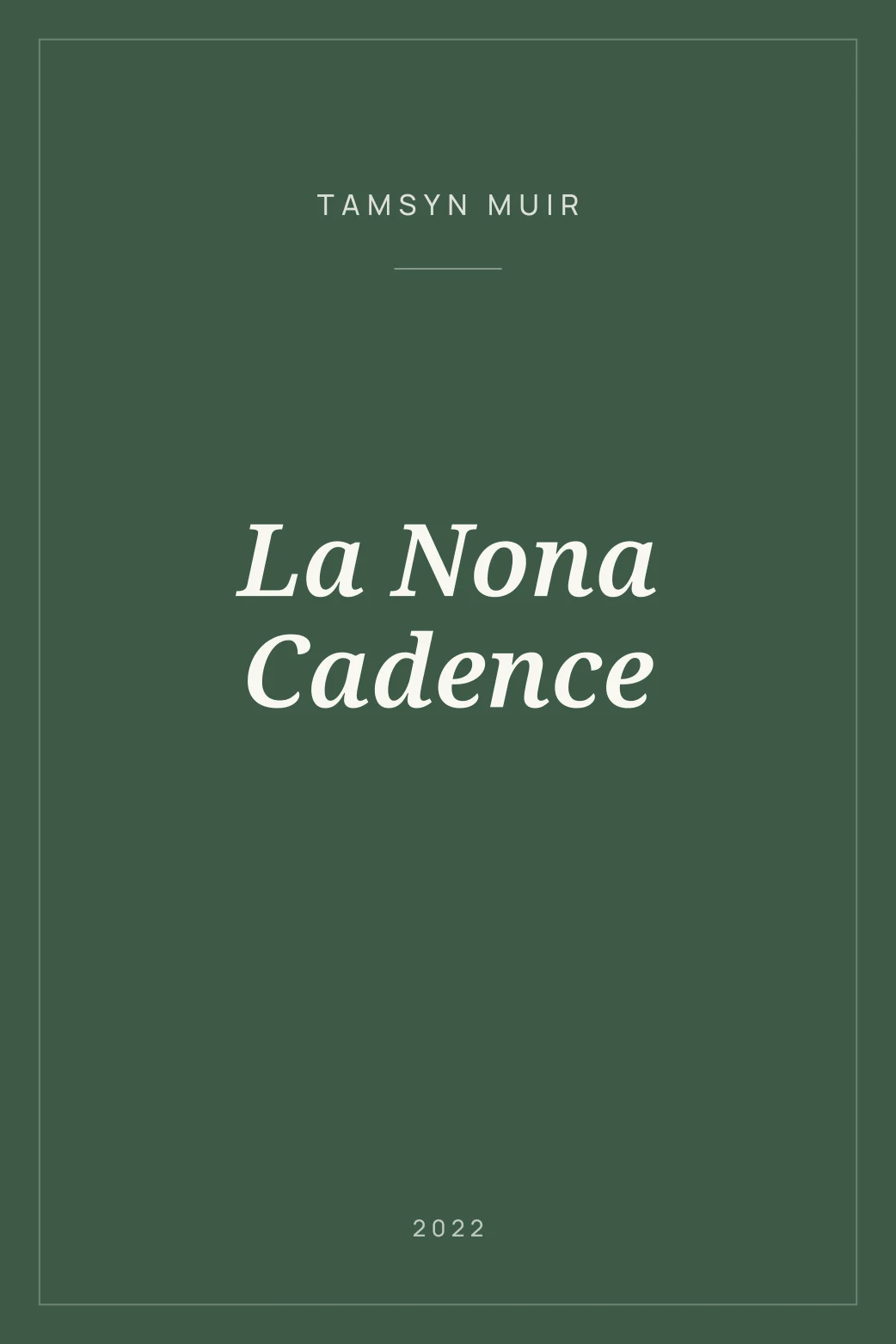 Portada de La Nona Cadence
