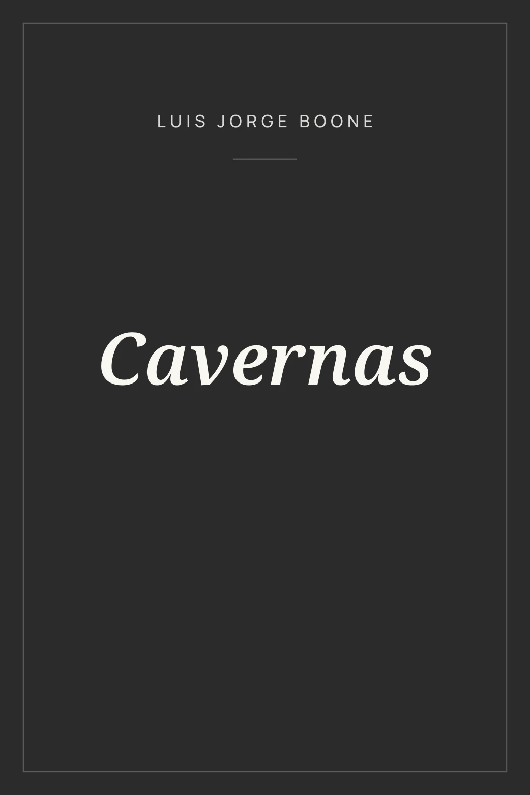 Portada de Cavernas
