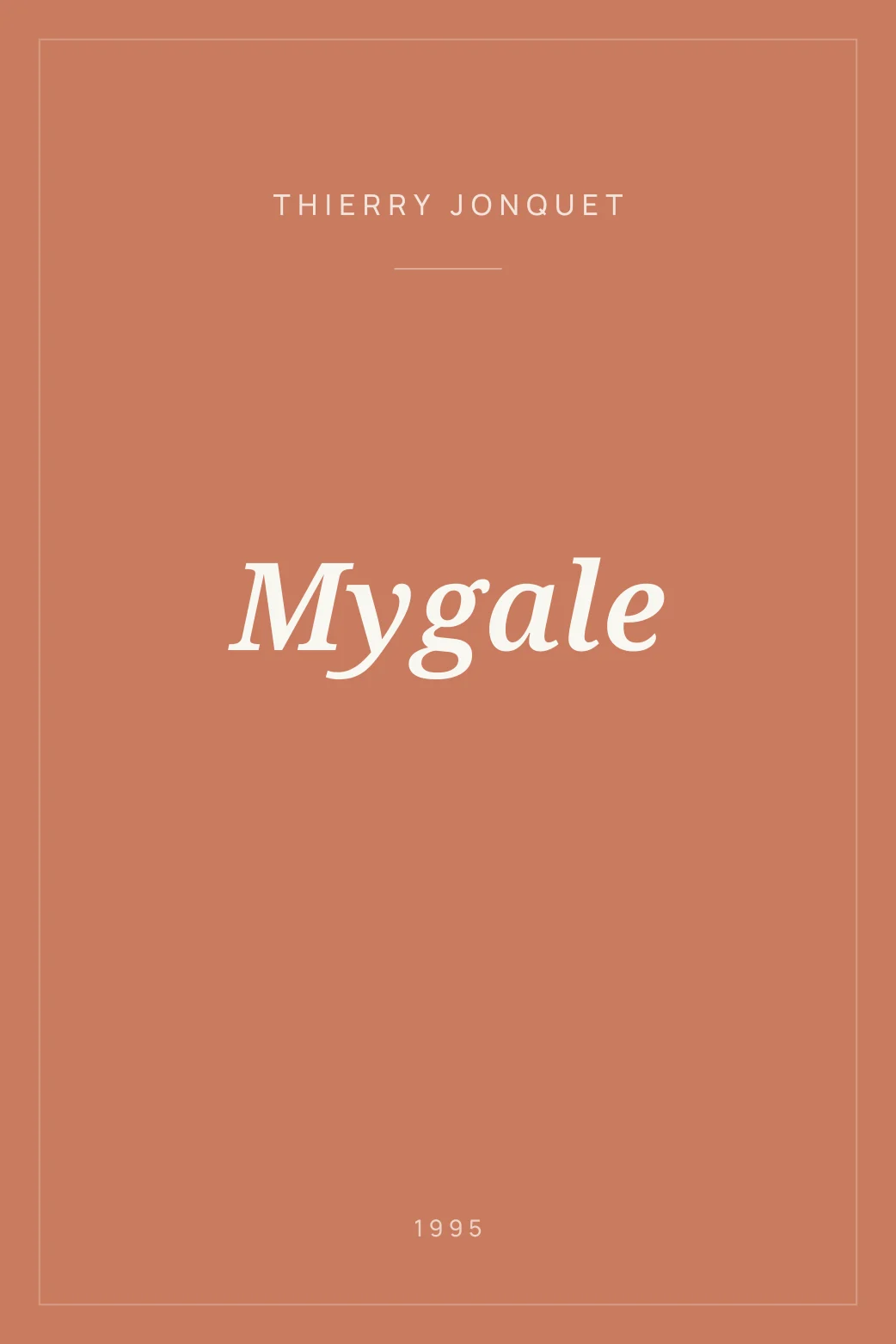 Portada de Mygale