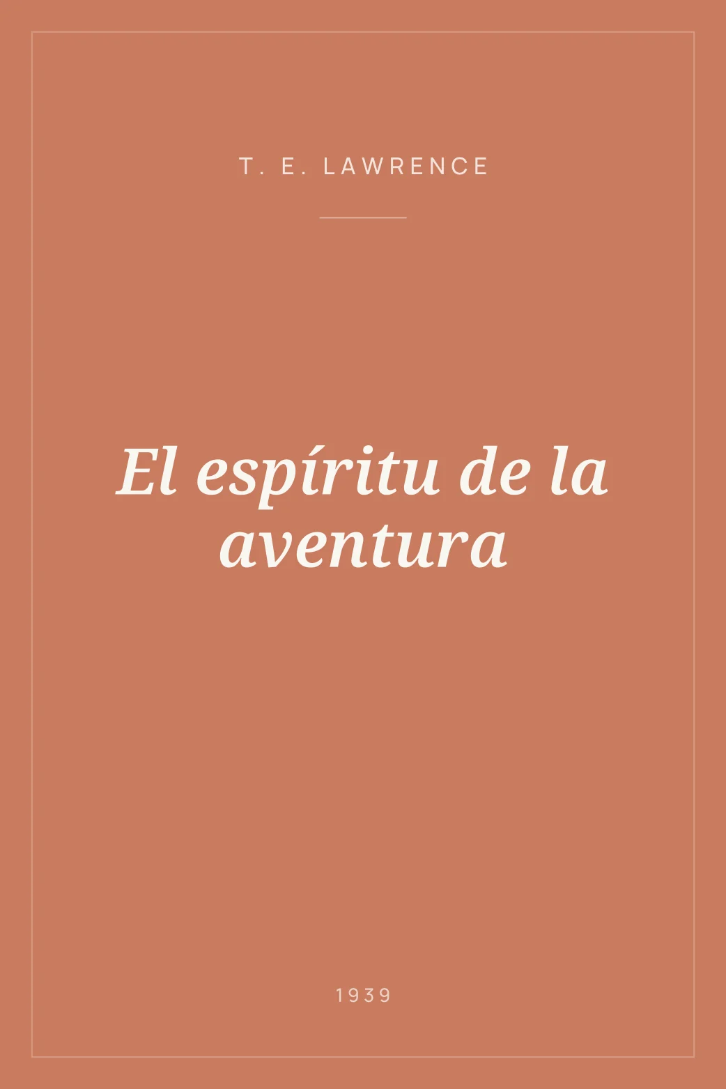 Portada de El espíritu de la aventura