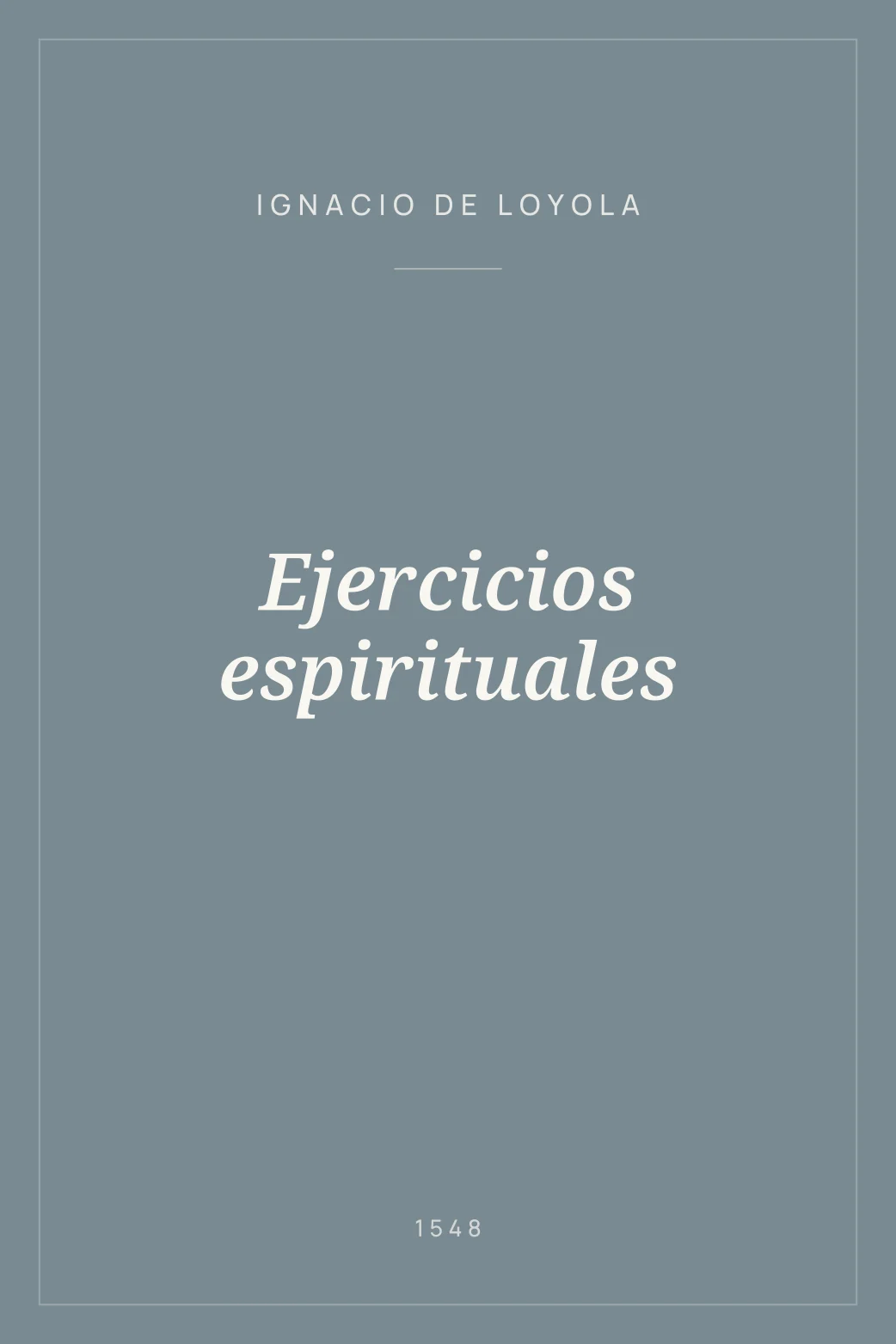 Portada de Ejercicios espirituales