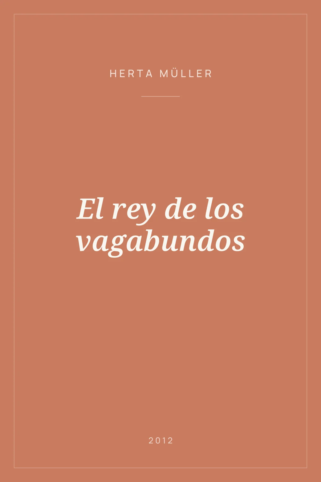 Portada de El rey de los vagabundos